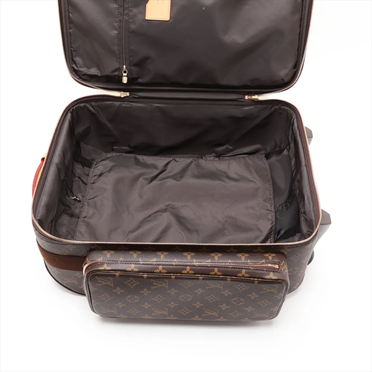 [Individually packaged] Louis Vuitton Monogram Trolley 50 Bosphore M23259 MB1016 Brown with initials — view 6