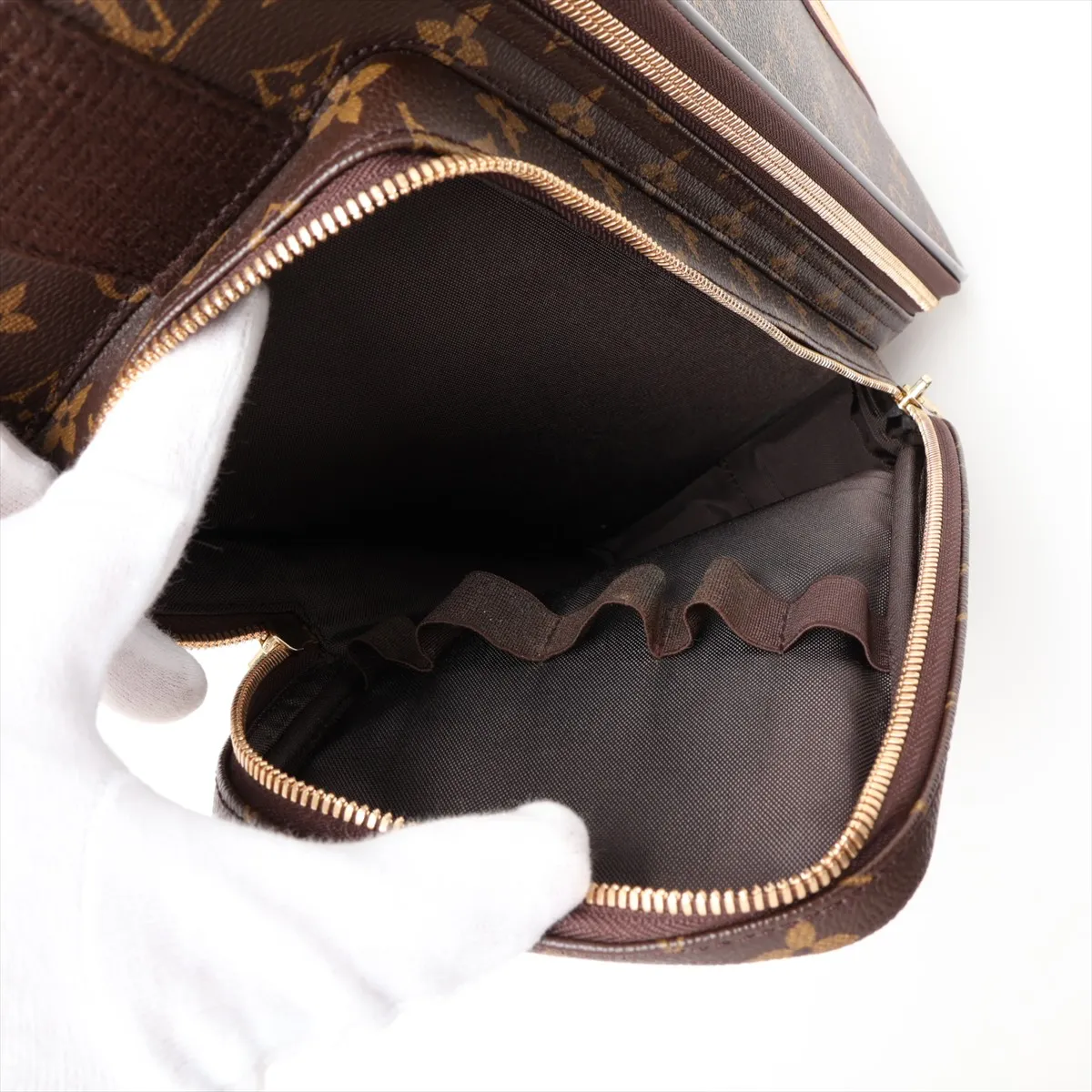 [Individually packaged] Louis Vuitton Monogram Trolley 50 Bosphore M23259 MB1016 Brown with initials — view 9