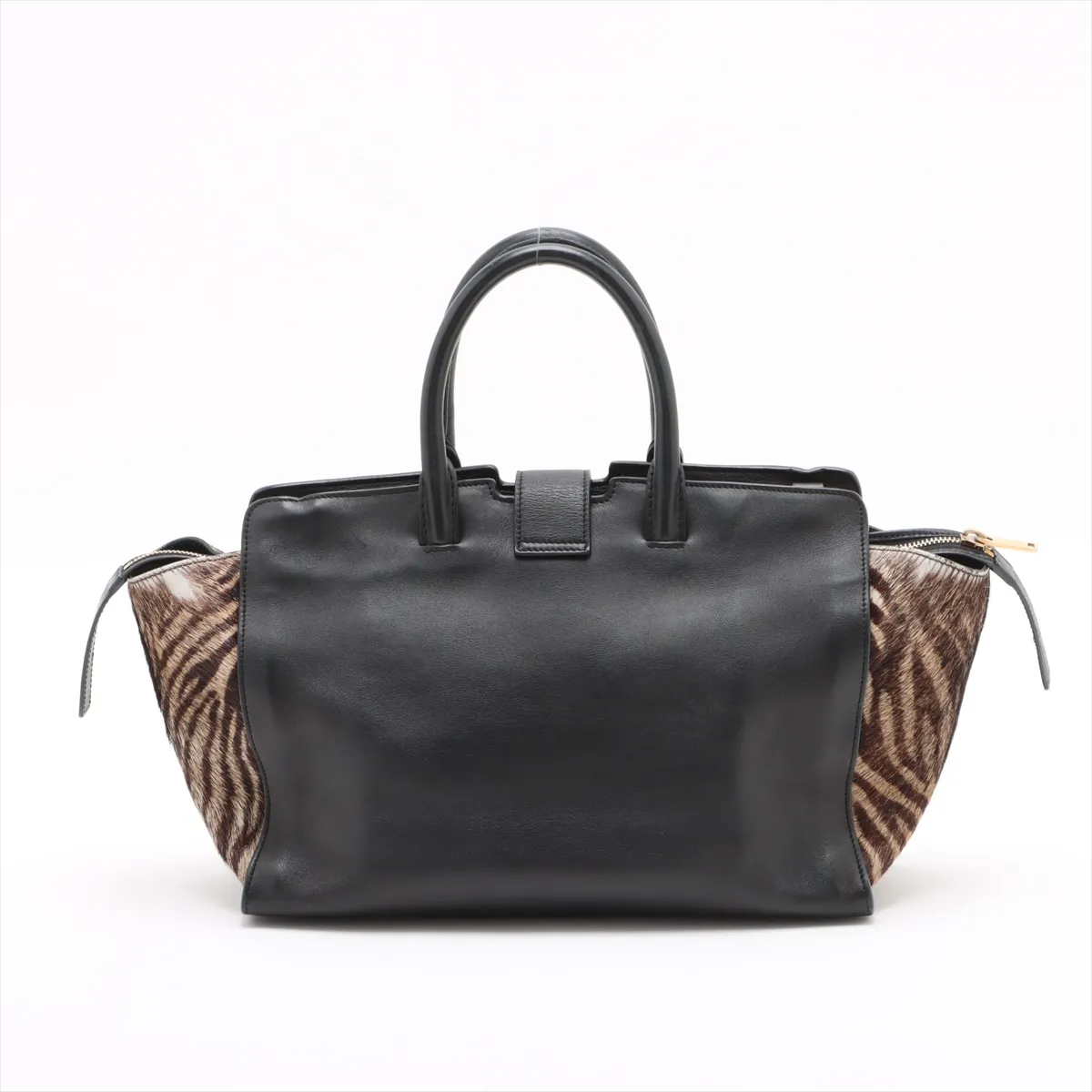 Downtown Cabas Leather x Harako 2WAY Handbag Black 436832 — view 2