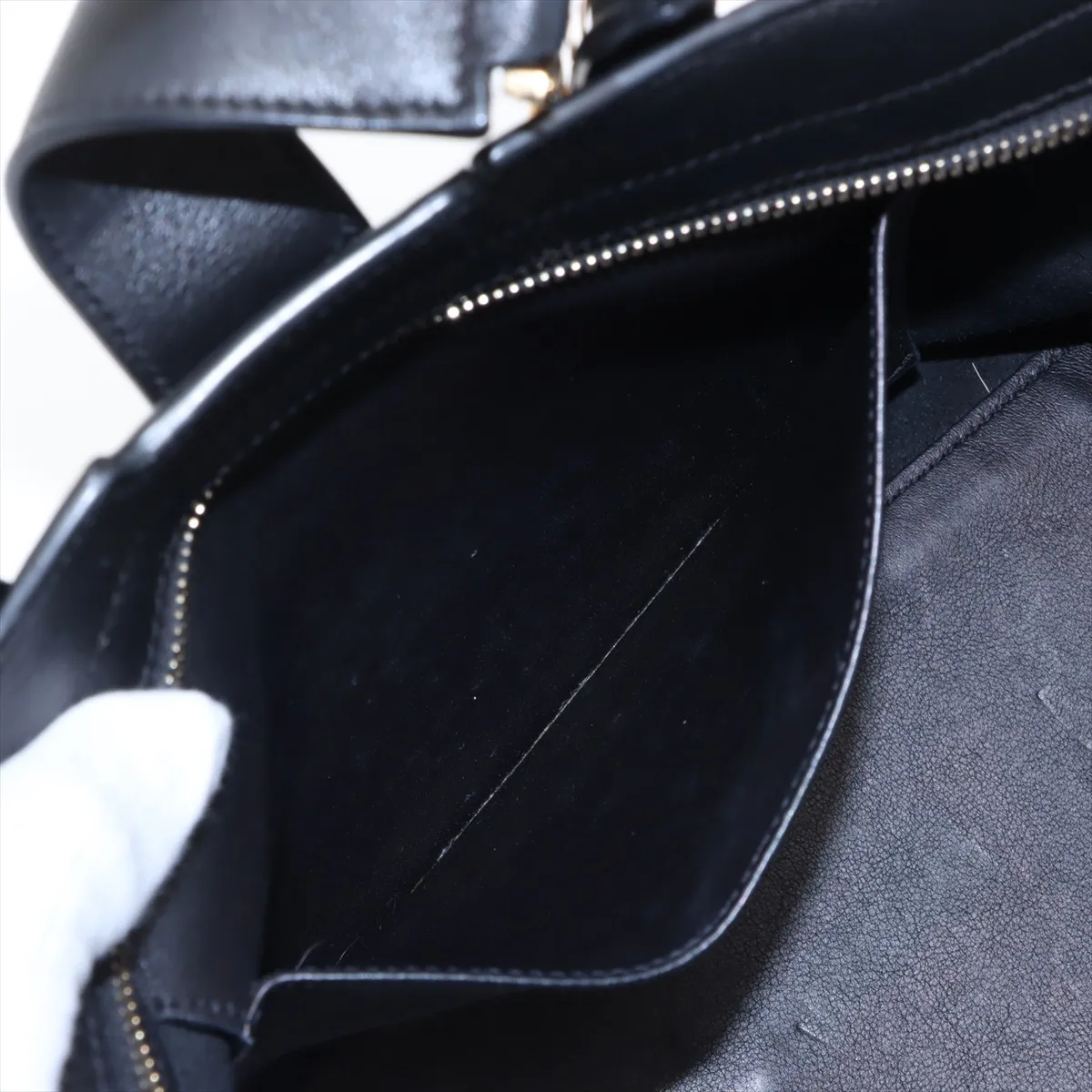 Downtown Cabas Leather x Harako 2WAY Handbag Black 436832 — view 9