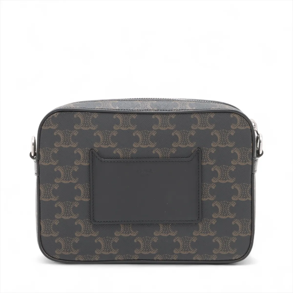 Triomphe Messenger PVC x Leather Shoulder Bag Brown x Black — view 2