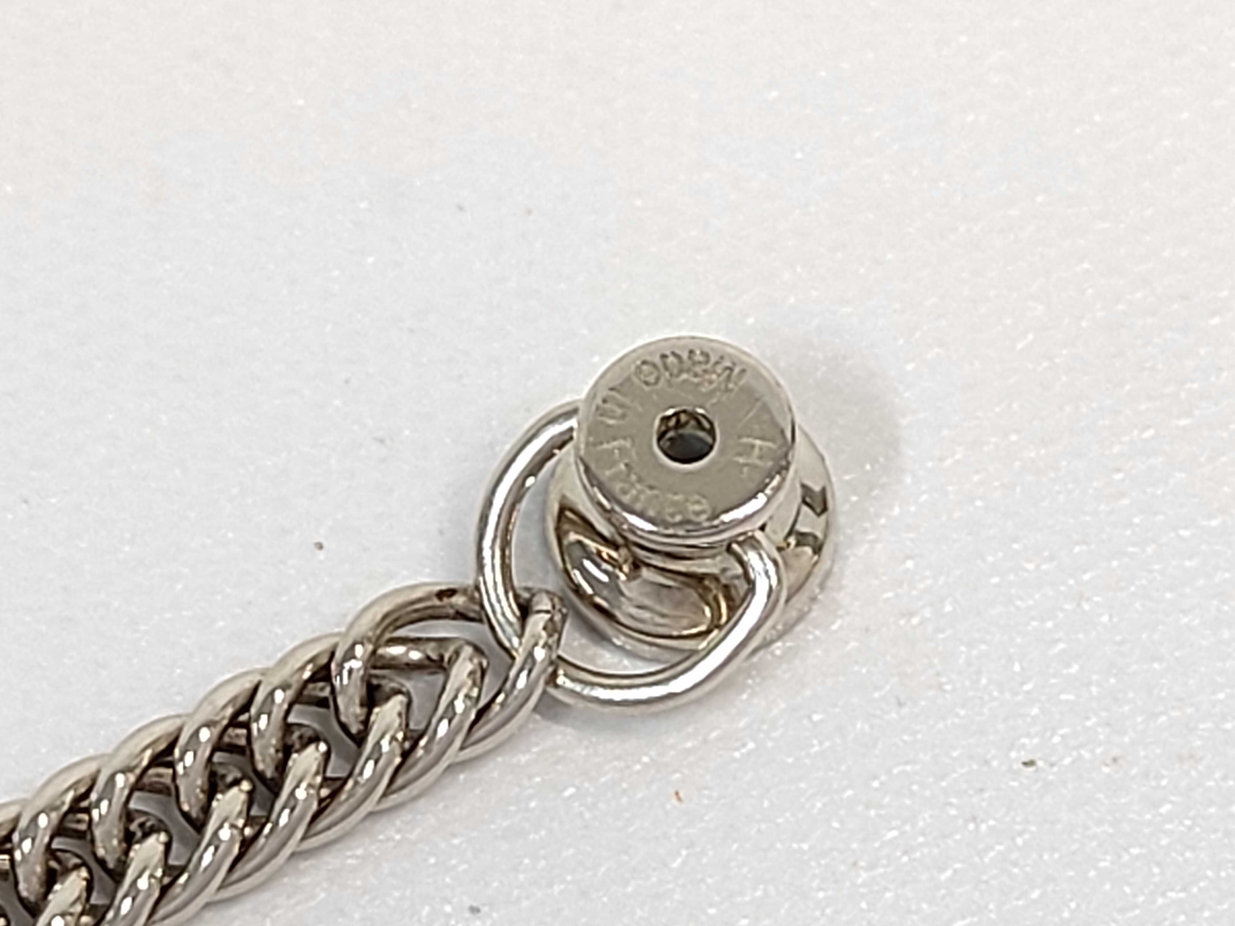 Gourmet Earrings, Black with Silver Hardware, Hermes Earrings — view 8