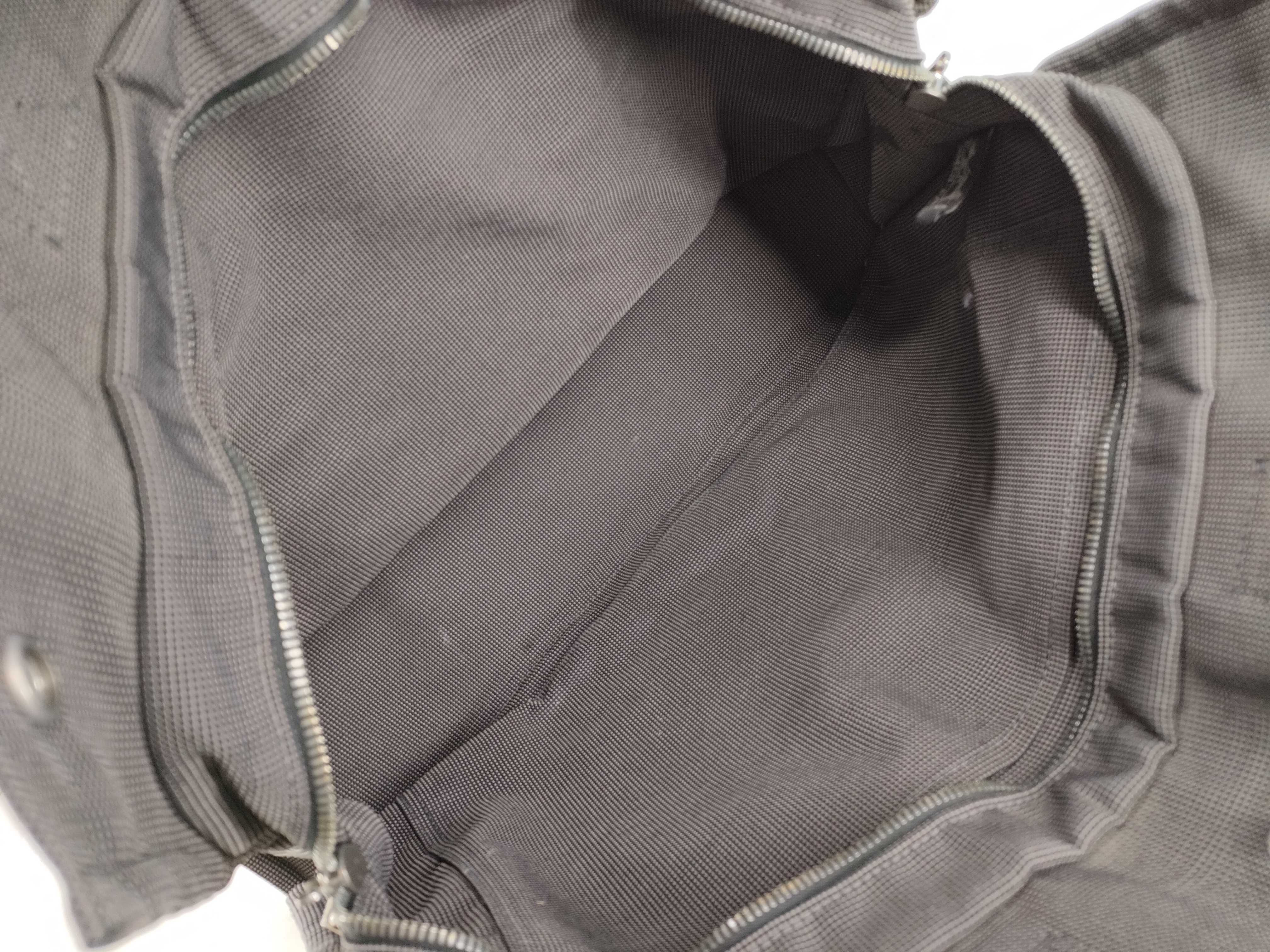 Herline MM Canvas Tote Bag, Gray, Silver Hardware Tote Bag — view 8