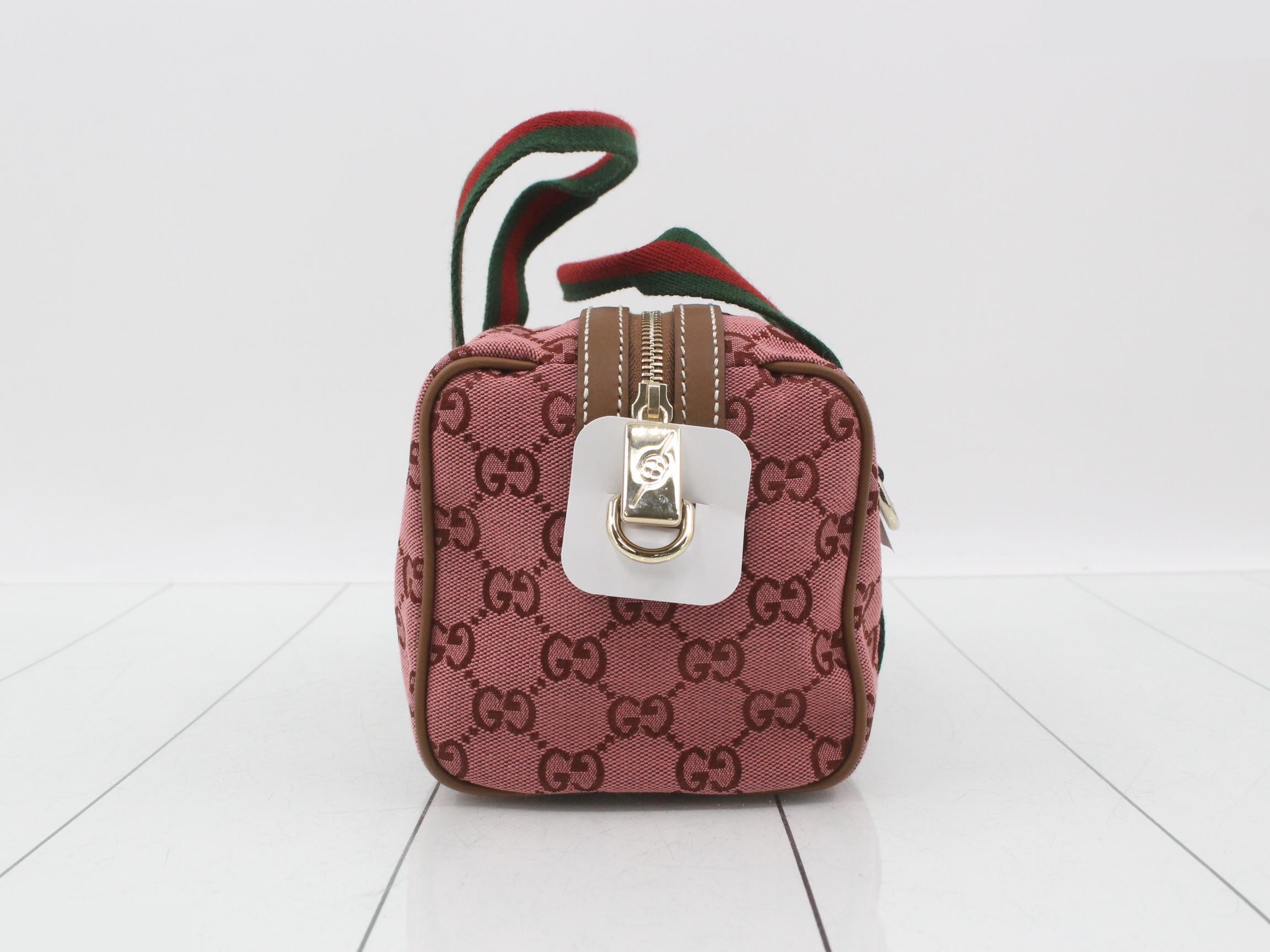 Unused 2-way Boston bag, GG canvas — view 4