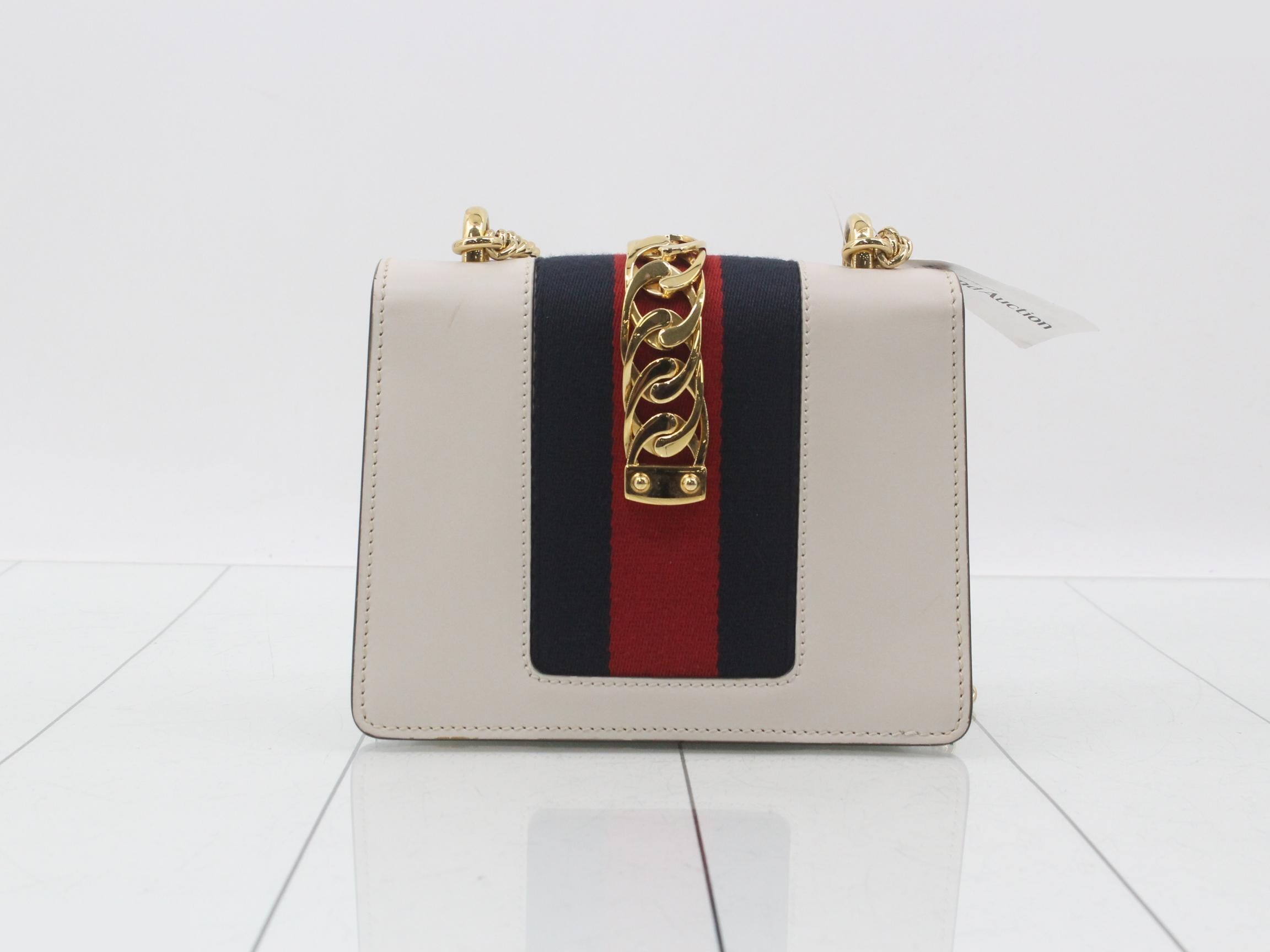 Sylvie Leather Chain Shoulder Bag — view 2