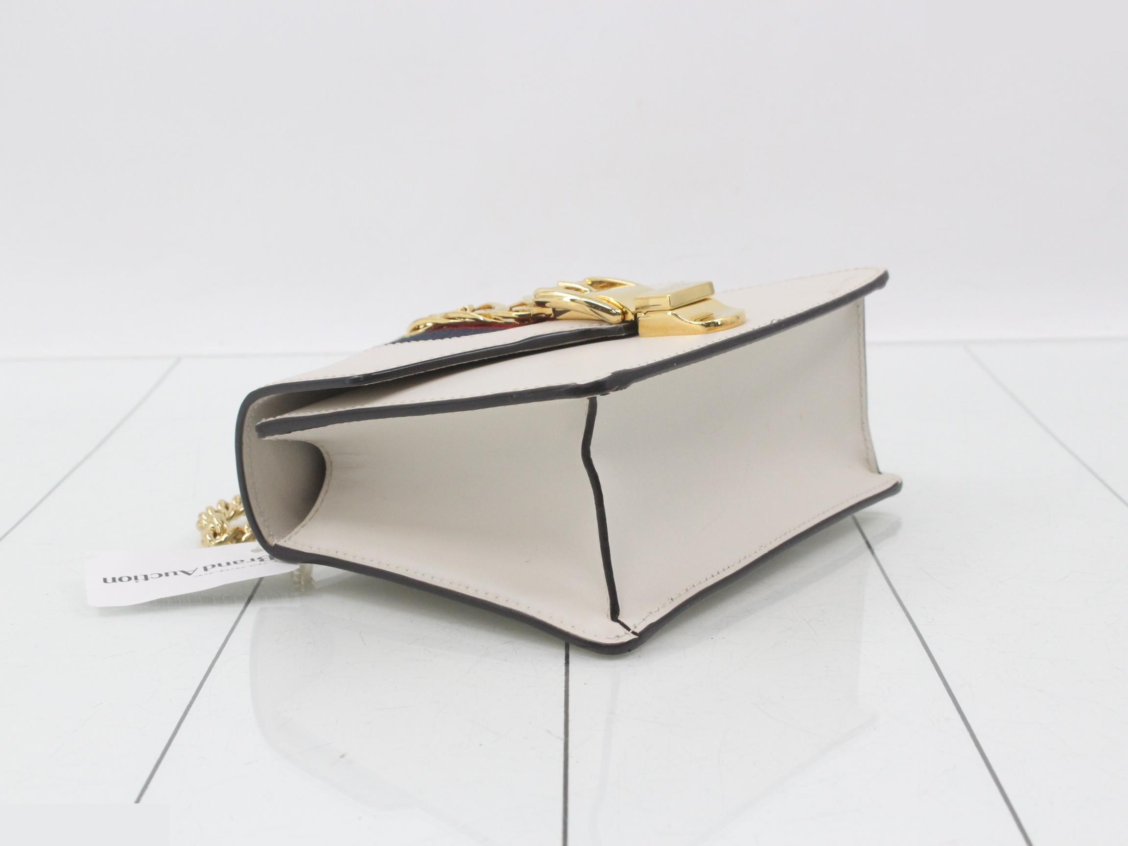 Sylvie Leather Chain Shoulder Bag — view 5