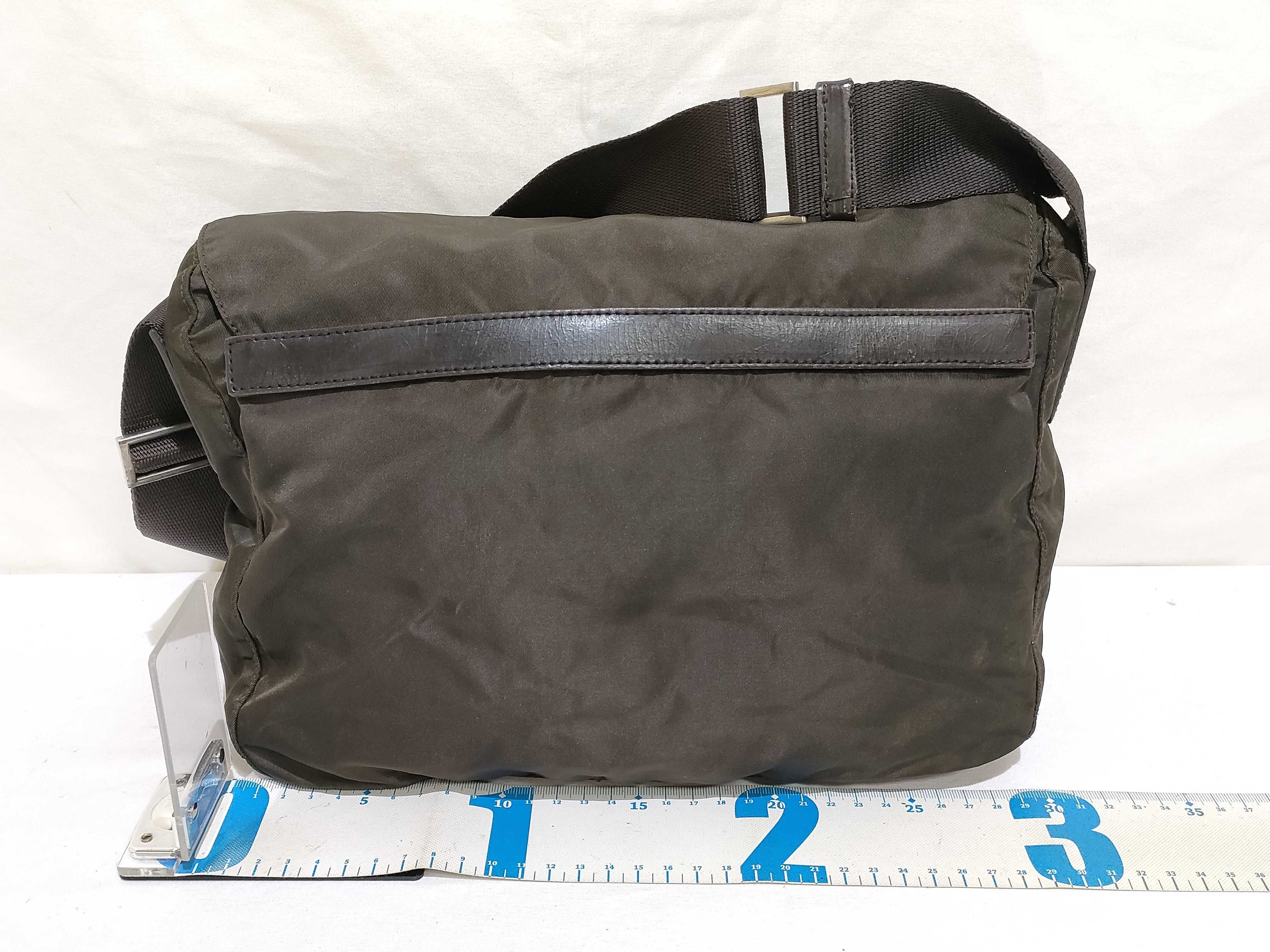 Nylon Shoulder Bag, Khaki Messenger Shoulder Bag — view 2