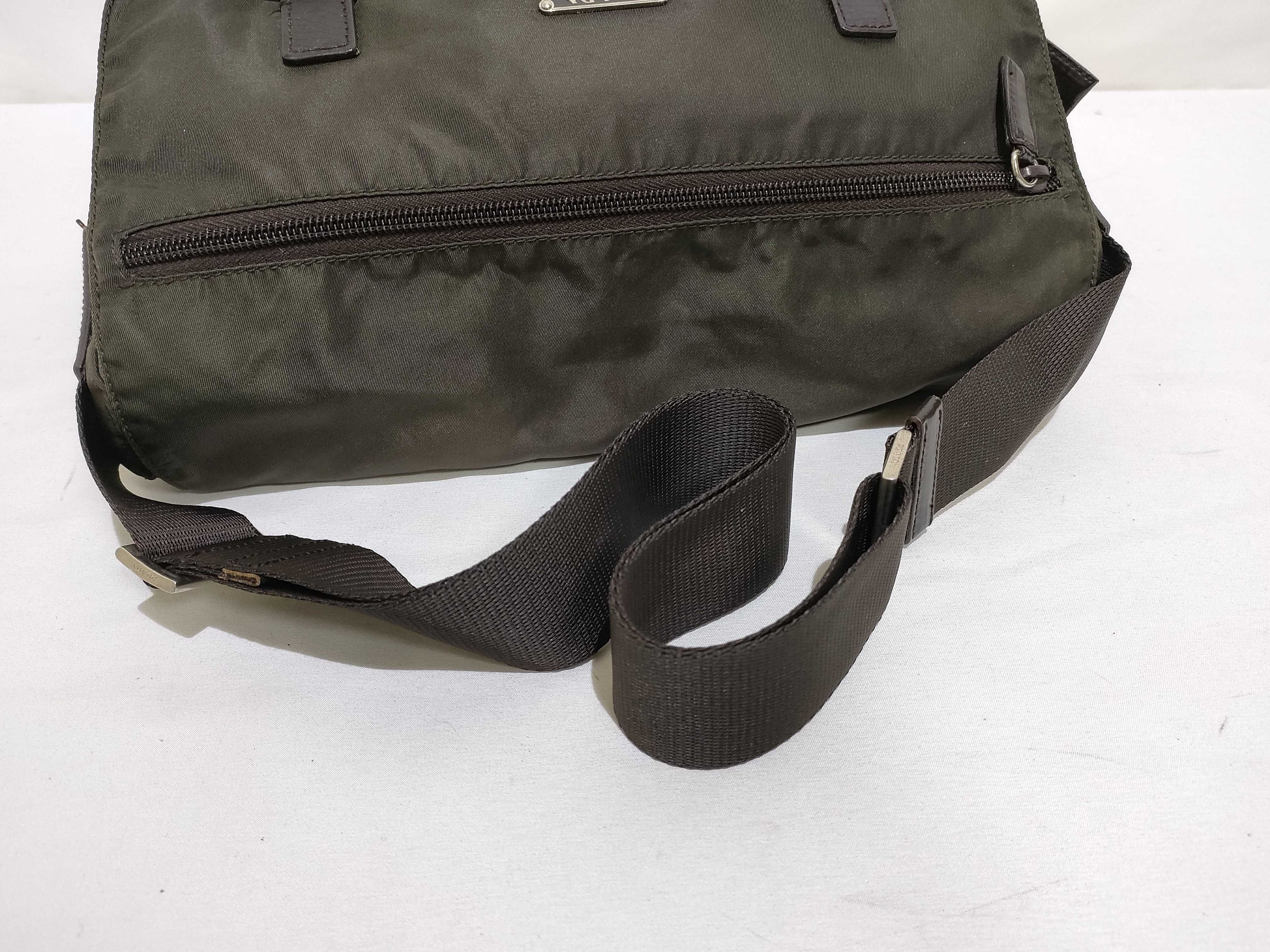 Nylon Shoulder Bag, Khaki Messenger Shoulder Bag — view 3