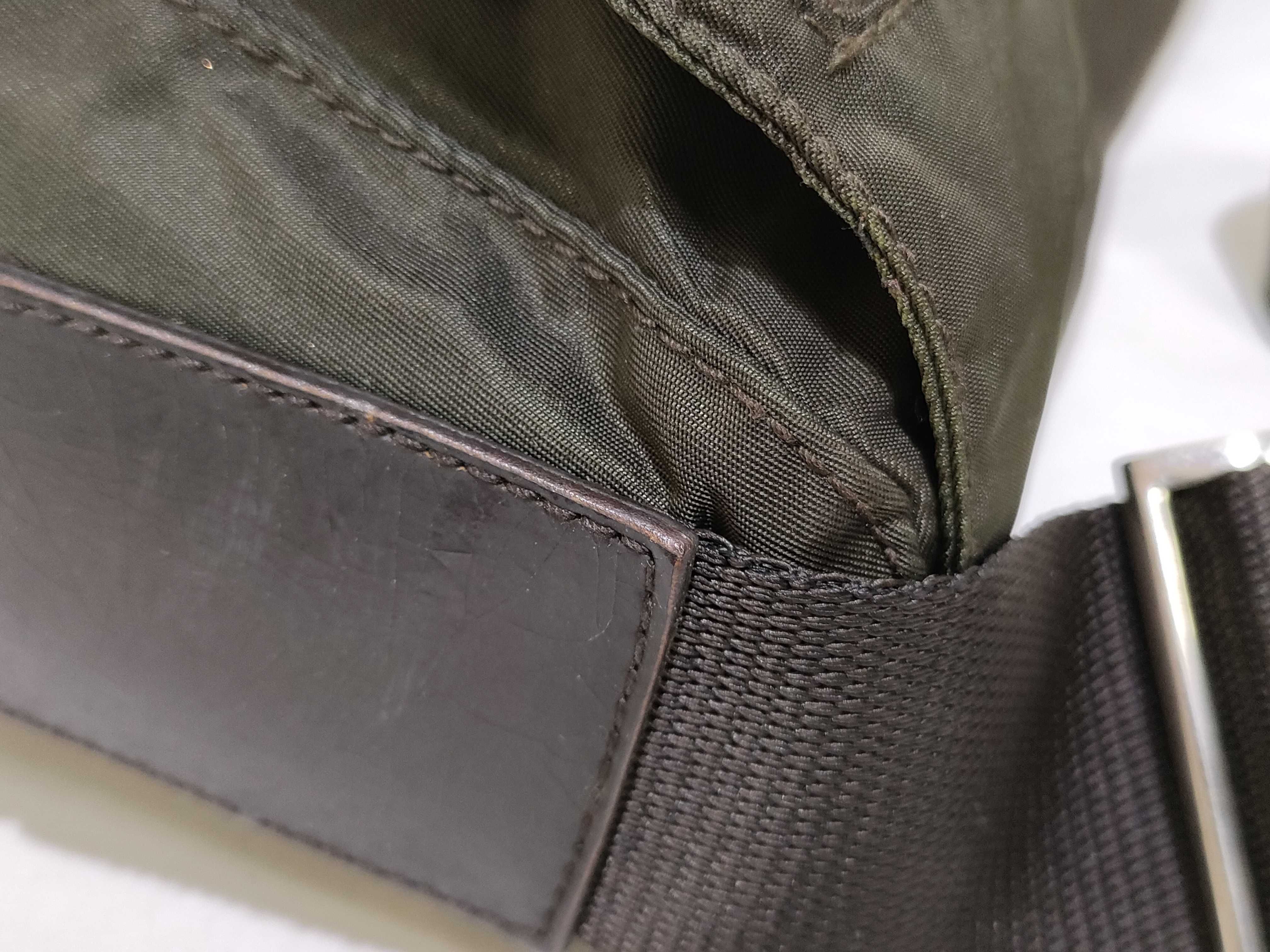 Nylon Shoulder Bag, Khaki Messenger Shoulder Bag — view 5
