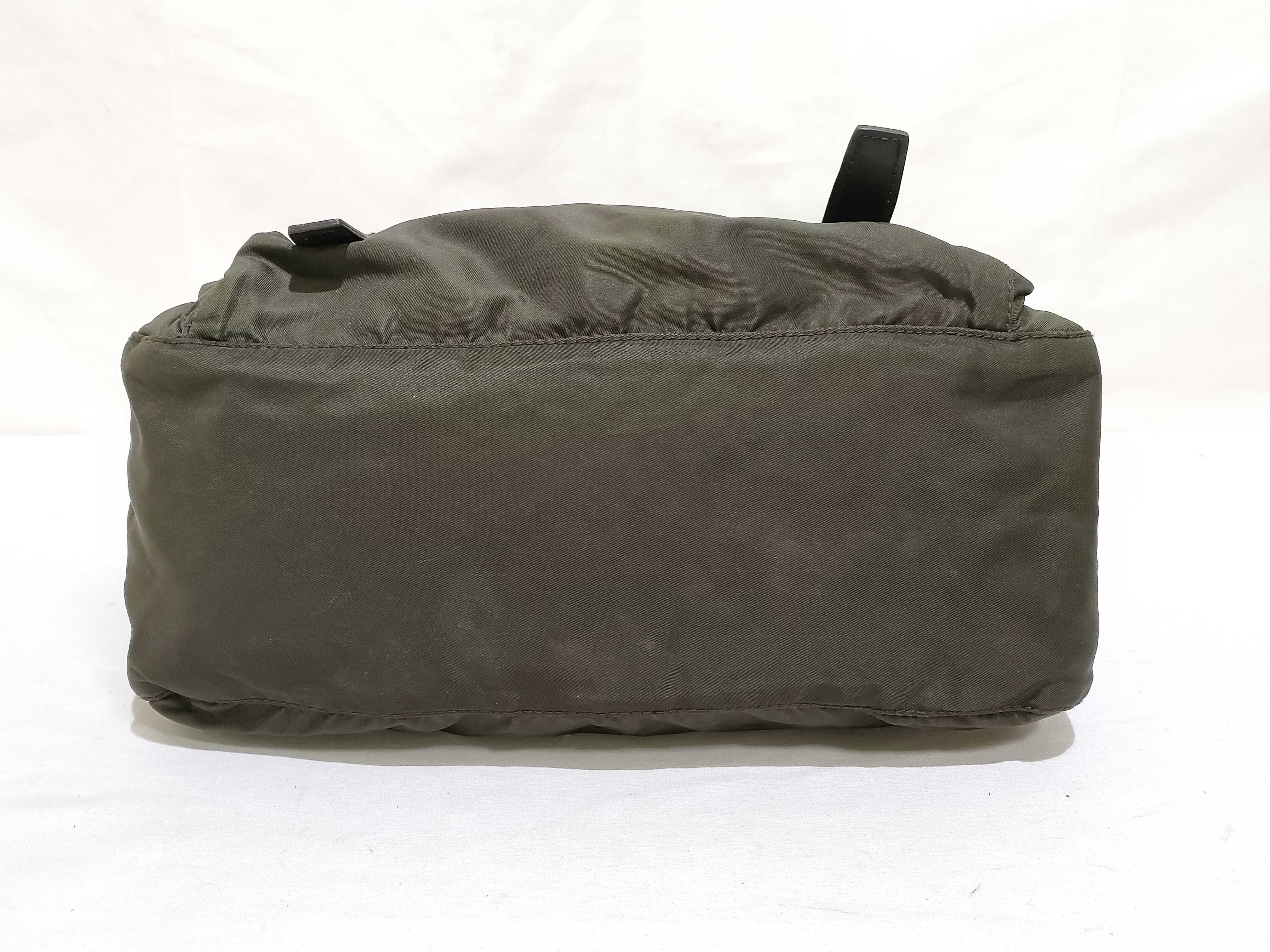 Nylon Shoulder Bag, Khaki Messenger Shoulder Bag — view 7
