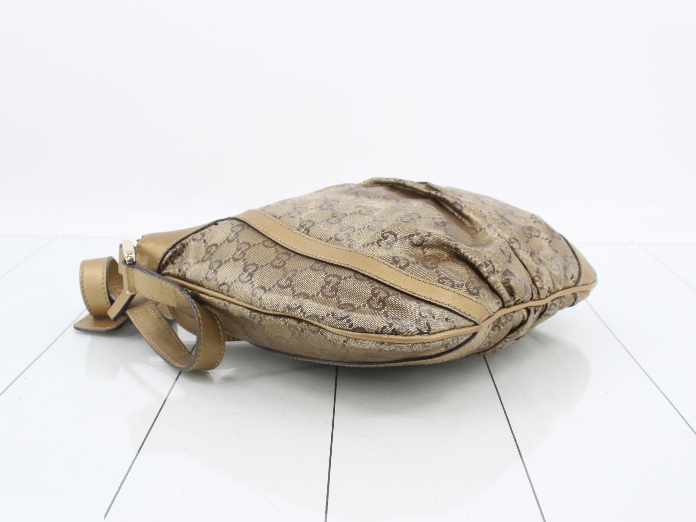 Abbey D-ring GG canvas shoulder bag with gold hardware — view 5