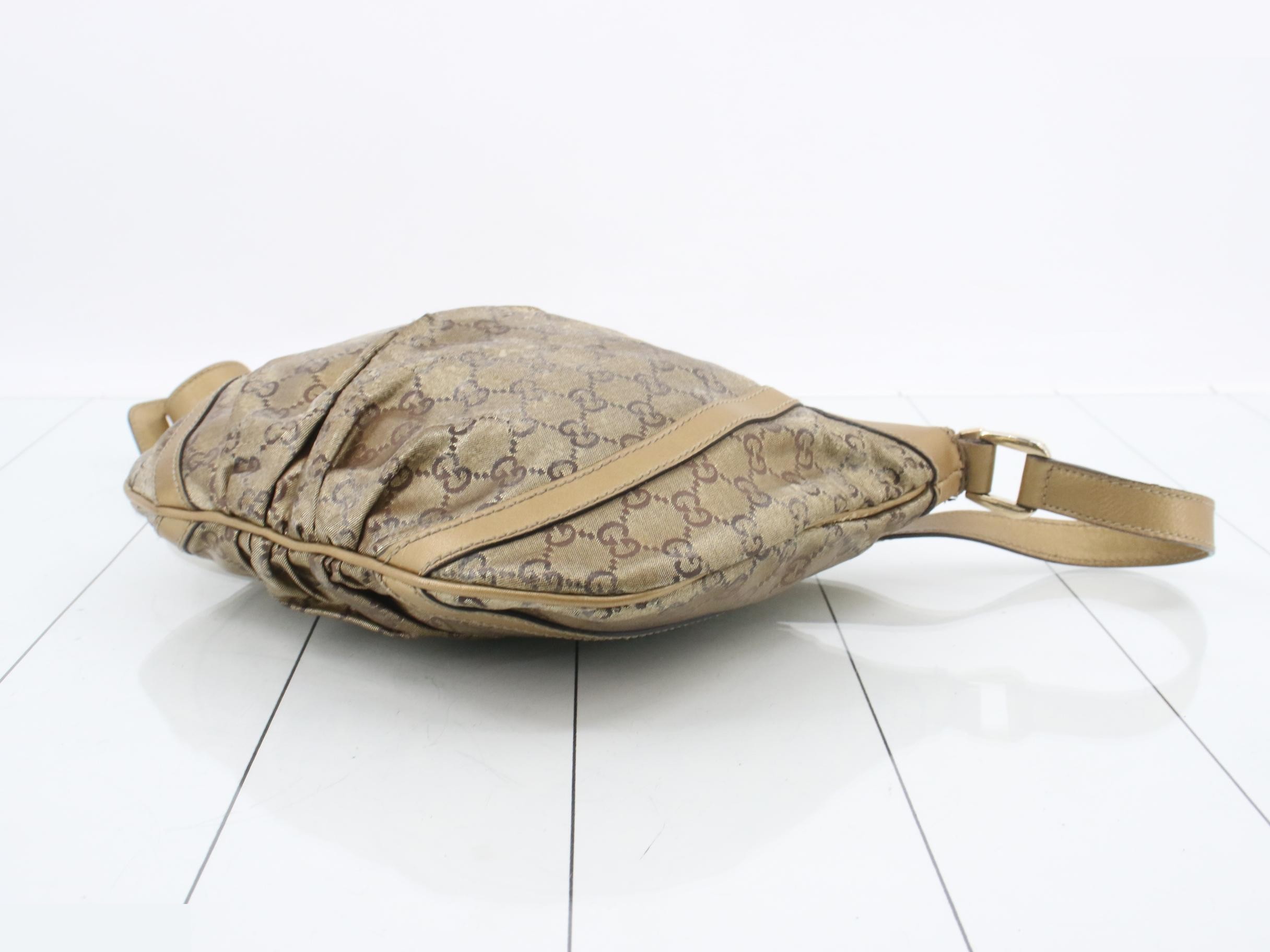 Abbey D-ring GG canvas shoulder bag with gold hardware — view 6