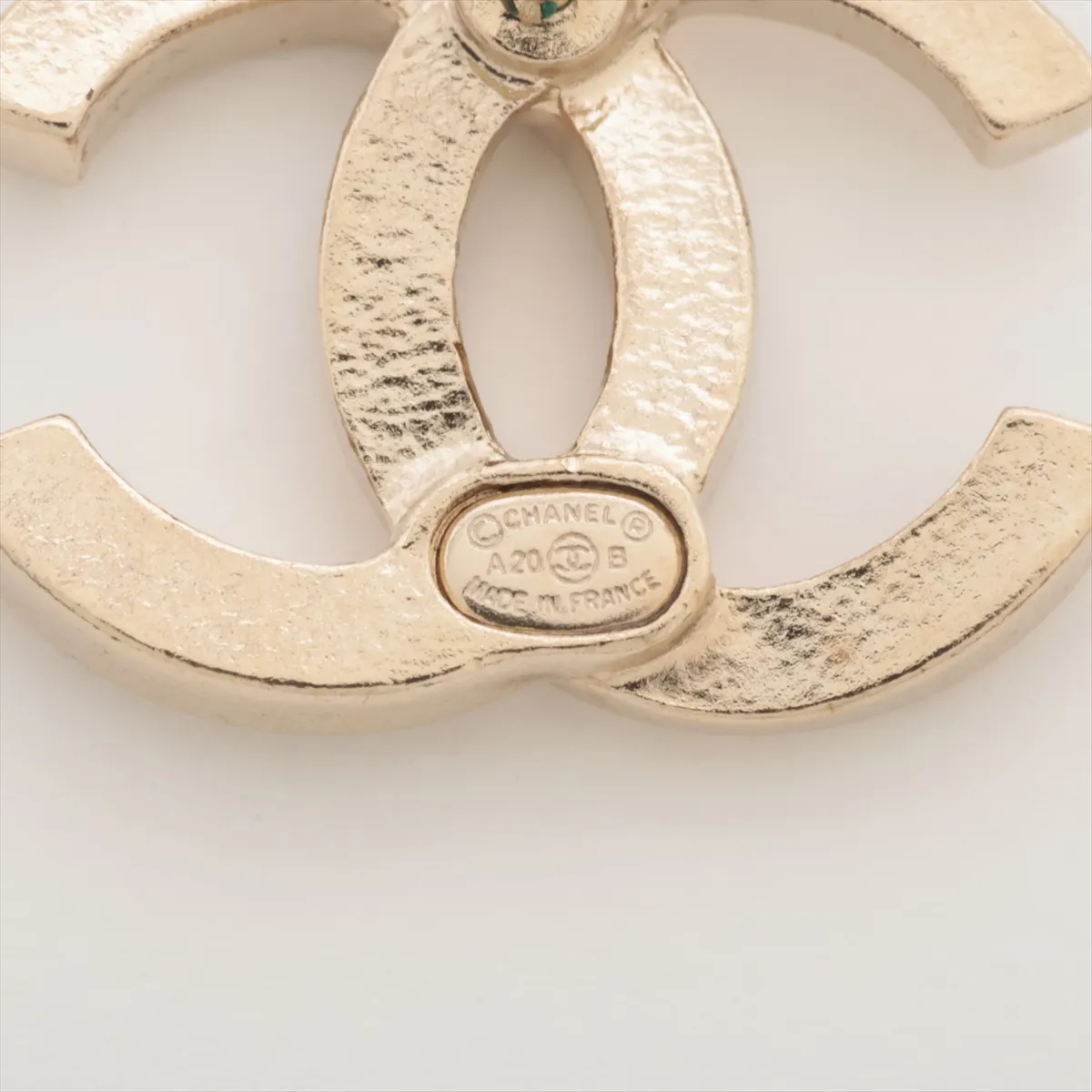 Coco Mark A20B Earrings (Pair) GP x Rhinestone Gold - — view 5