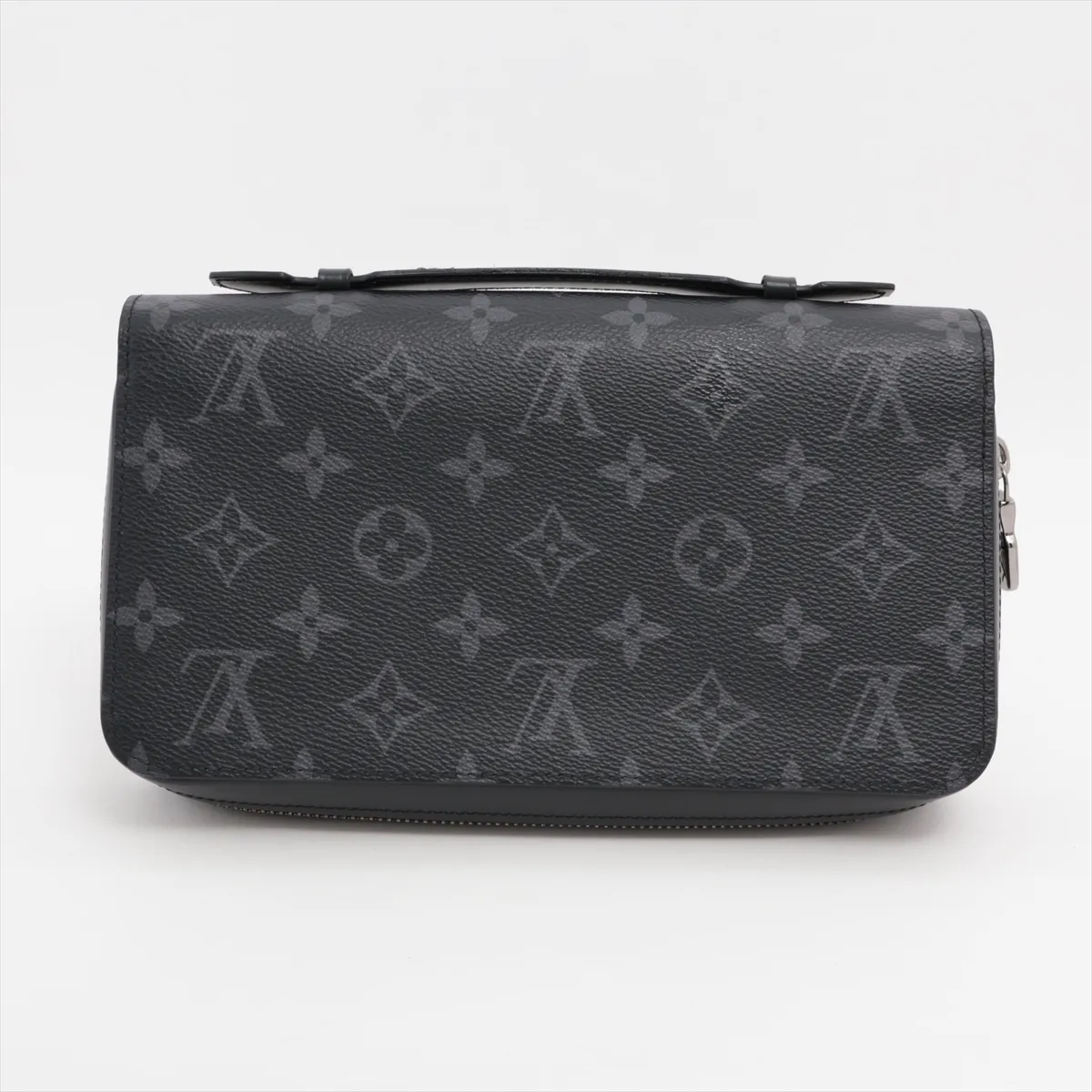 Monogram Eclipse Zippy XL M61698 Black Round Zip Wallet RFID Reactive — view 2