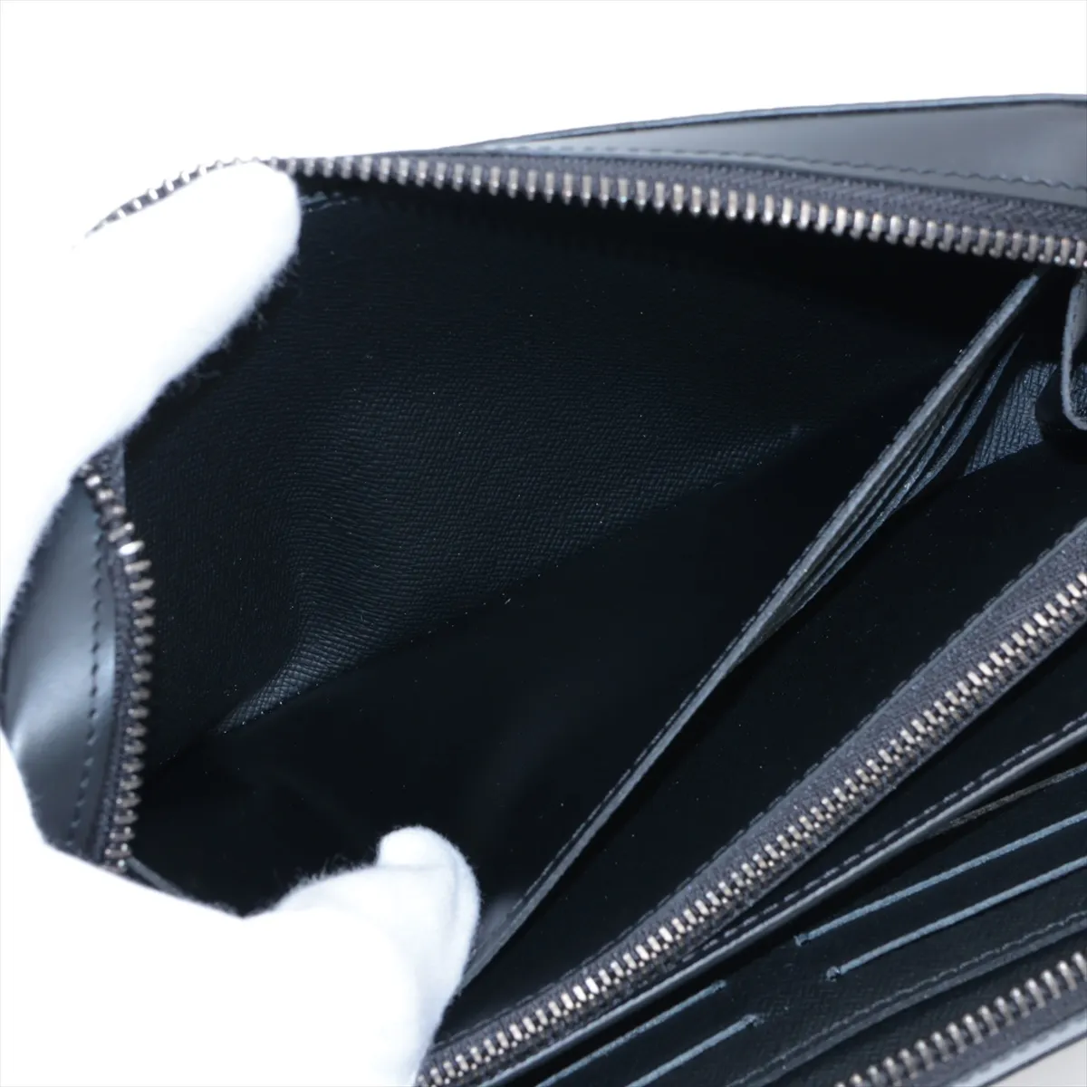 Monogram Eclipse Zippy XL M61698 Black Round Zip Wallet RFID Reactive — view 4