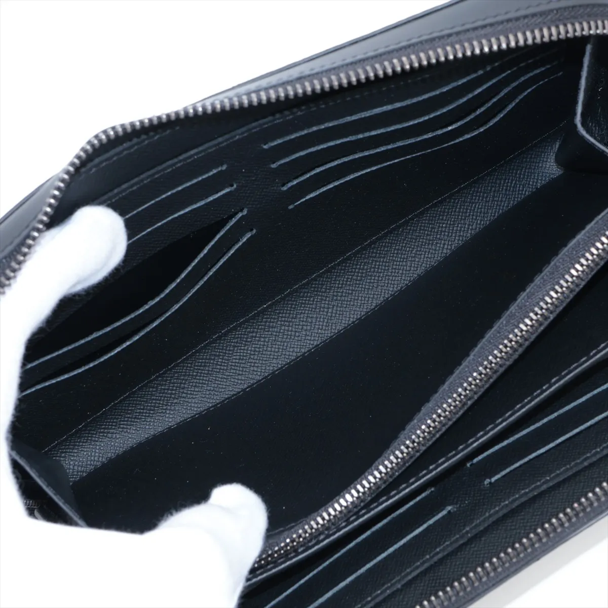 Monogram Eclipse Zippy XL M61698 Black Round Zip Wallet RFID Reactive — view 5