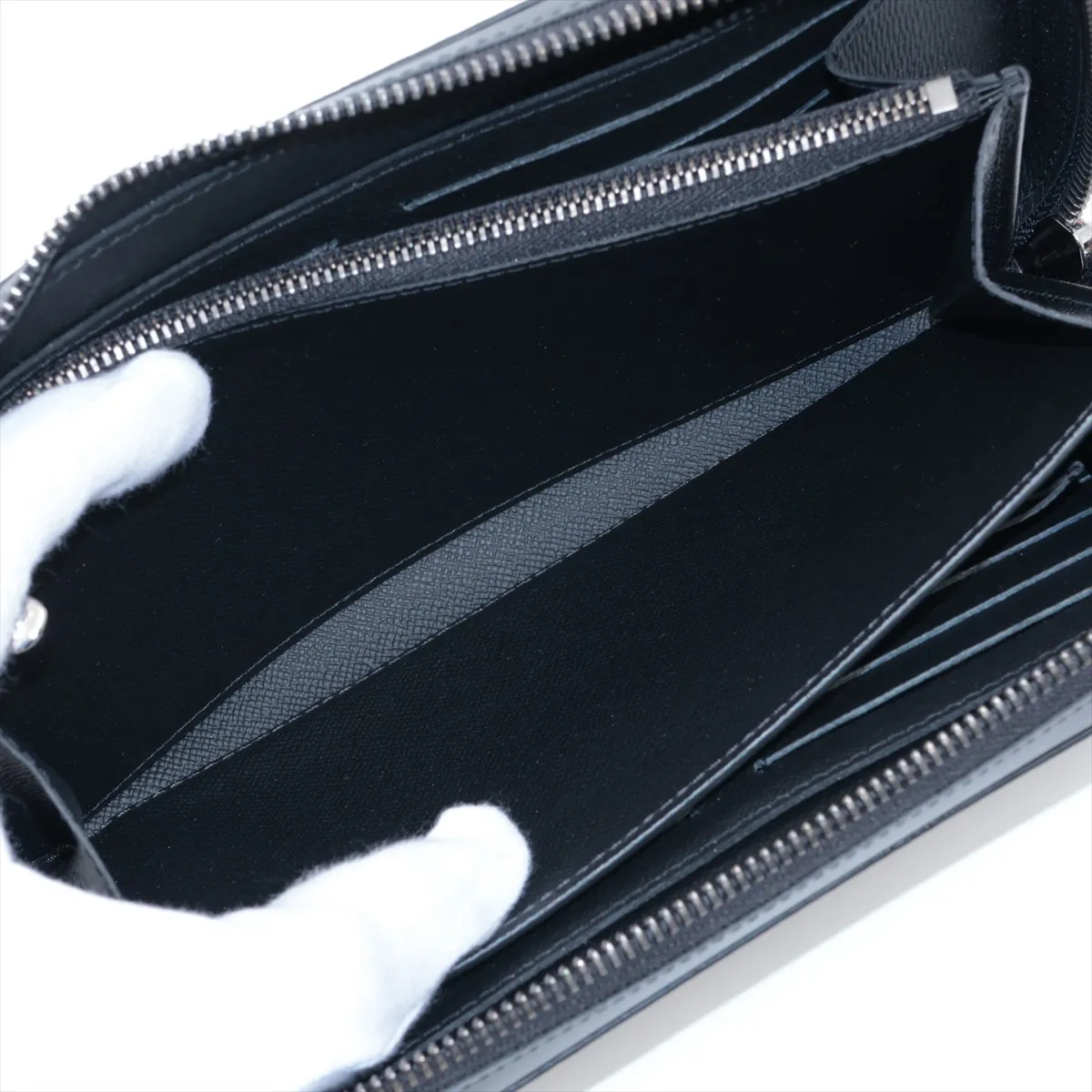 Monogram Eclipse Zippy XL M61698 Black Round Zip Wallet RFID Reactive — view 6