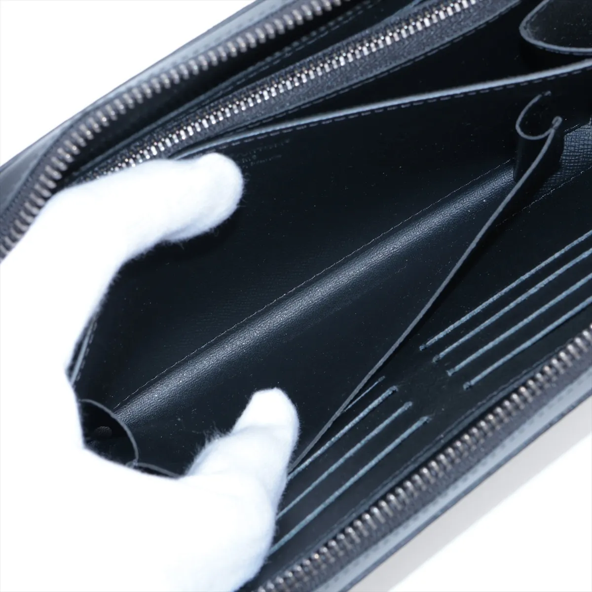 Monogram Eclipse Zippy XL M61698 Black Round Zip Wallet RFID Reactive — view 7