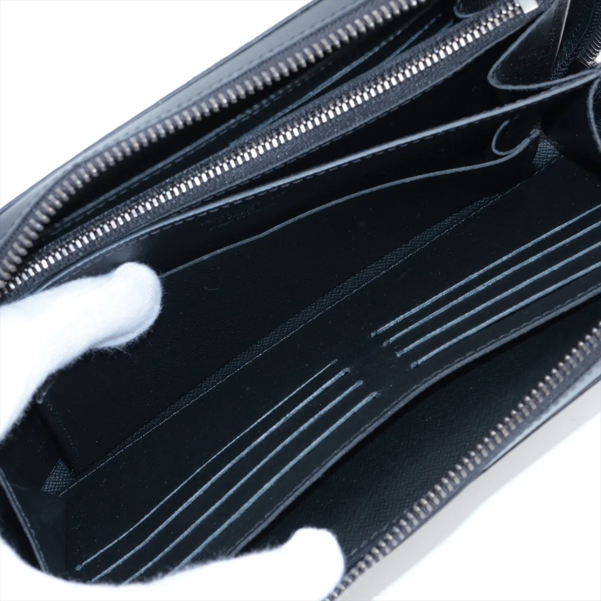 Monogram Eclipse Zippy XL M61698 Black Round Zip Wallet RFID Reactive — view 8