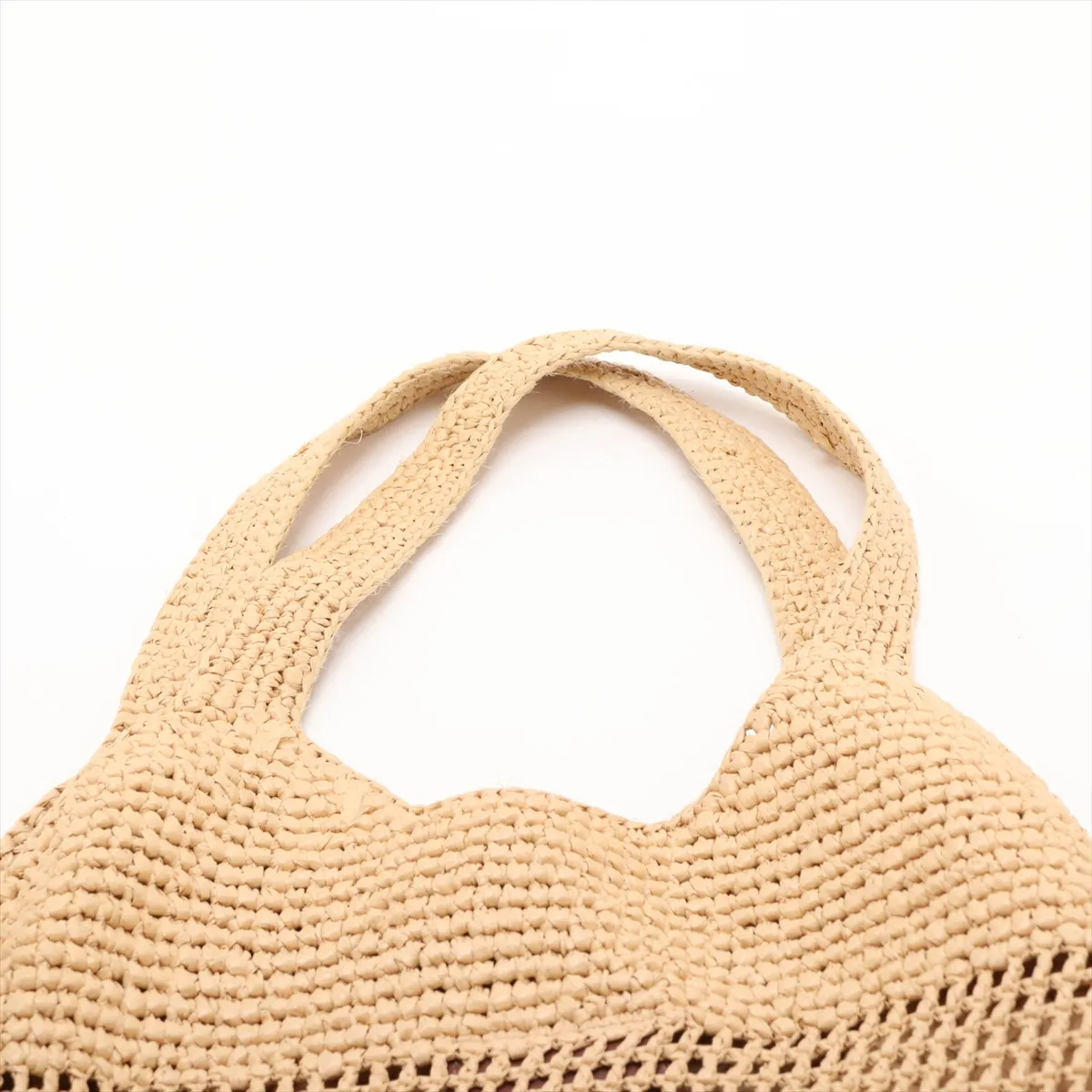 Icare Raffia Tote Bag, Beige, 772191 — view 6