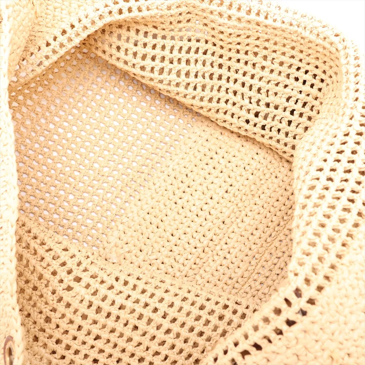 Icare Raffia Tote Bag, Beige, 772191 — view 7