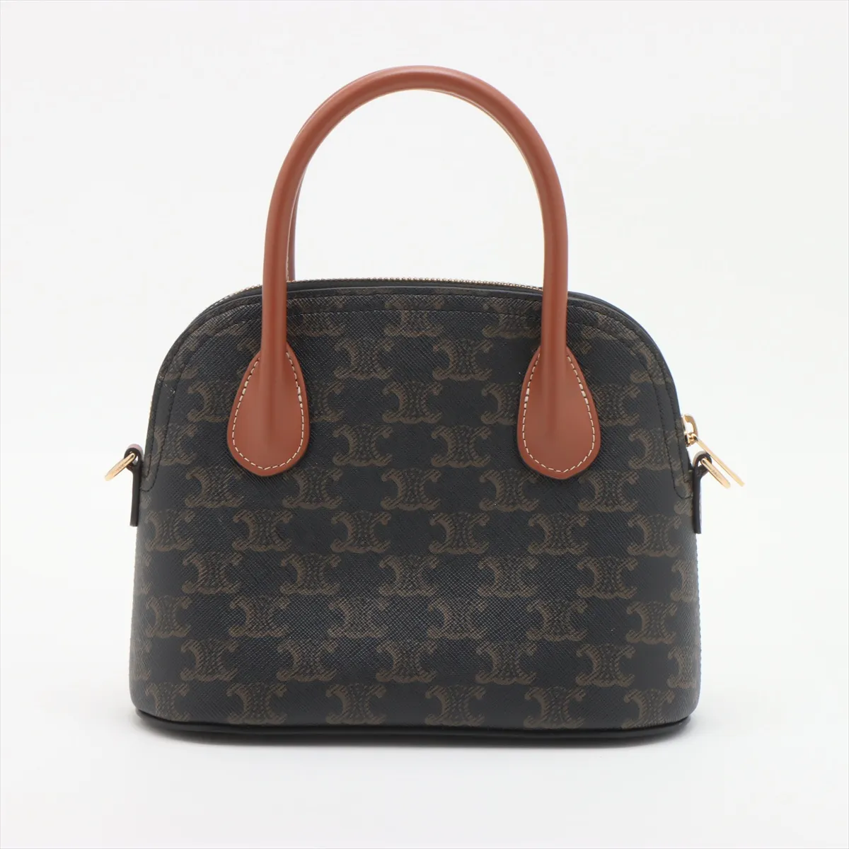 Triomphe Teen Honorin PVC 2WAY Handbag Brown — view 2