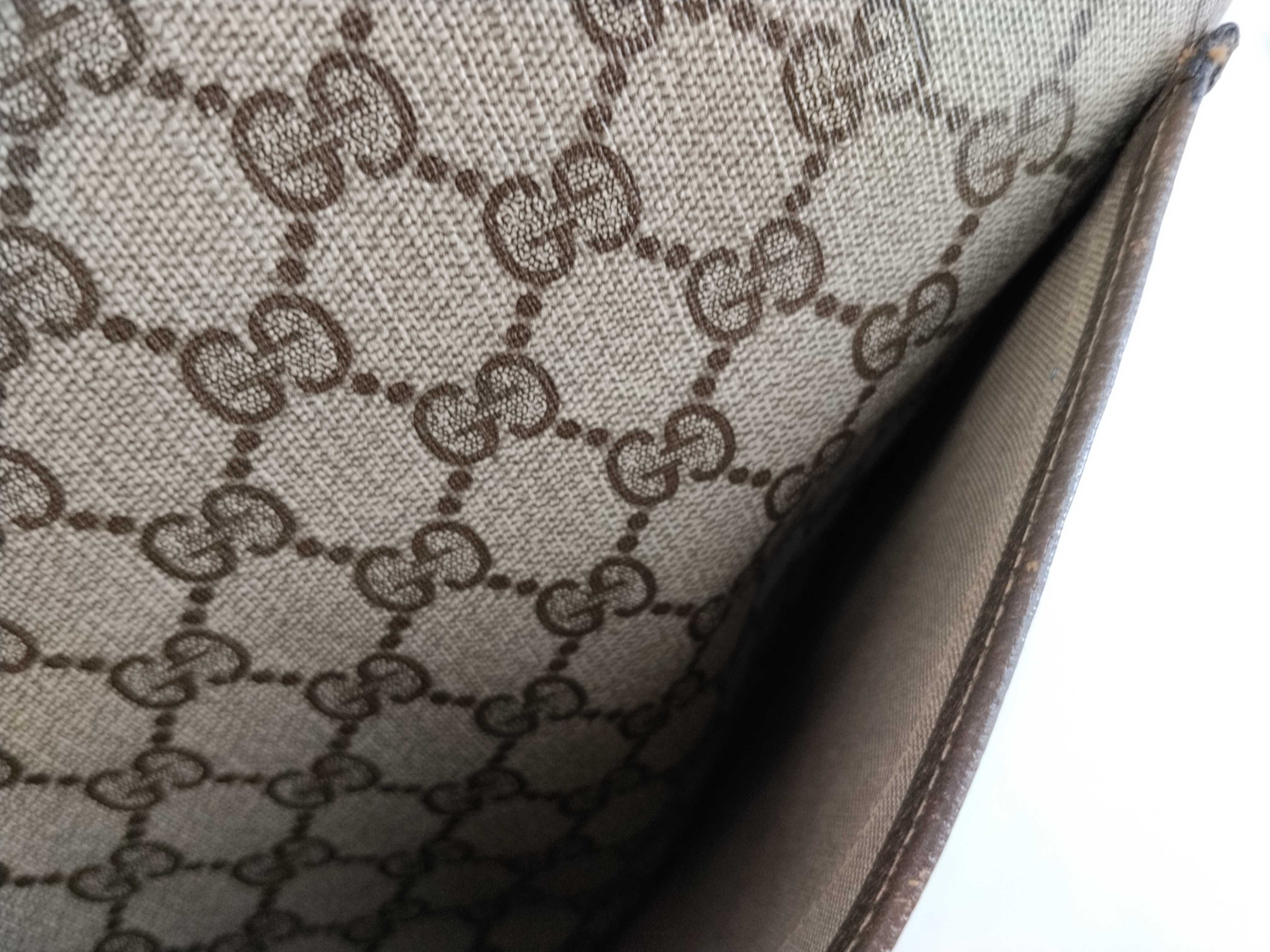 GG Supreme Gucci 39 02 003 GG Supreme Sherry Tote Bag PVC Leather Beige Tote Bag — view 12