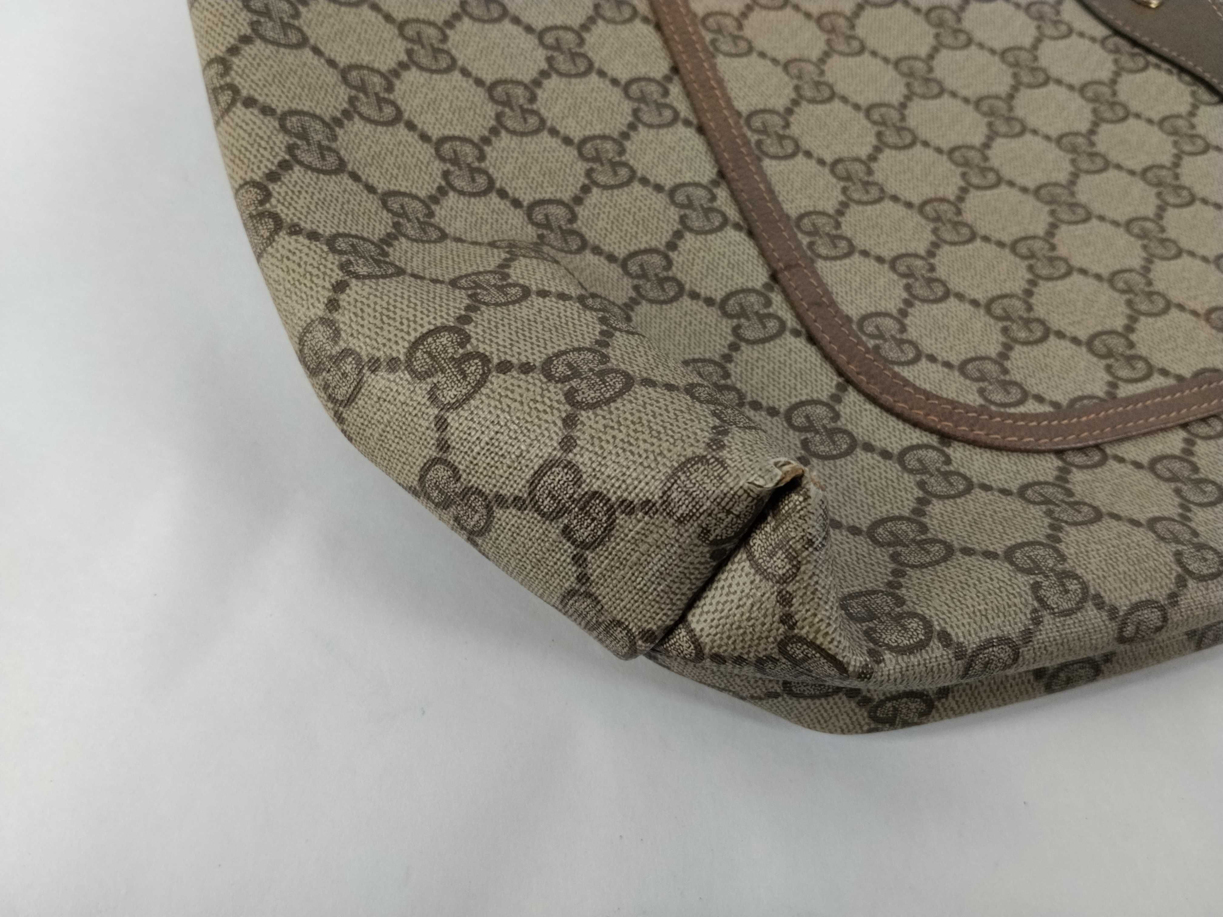 GG Supreme Gucci 39 02 003 GG Supreme Sherry Tote Bag PVC Leather Beige Tote Bag — view 6