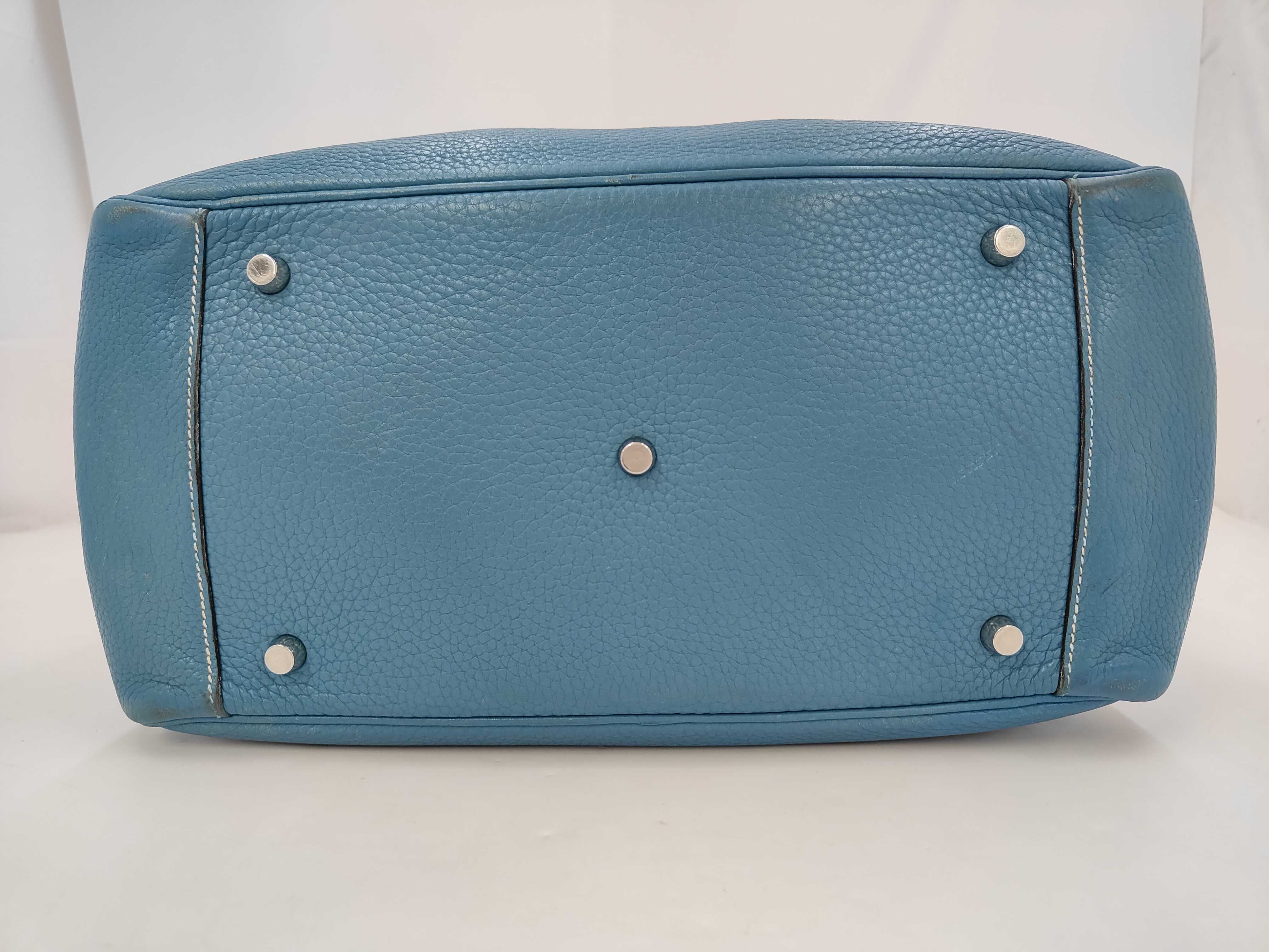 Lindy 34 Light Blue Shoulder Bag Handbag (with stamp) — view 3