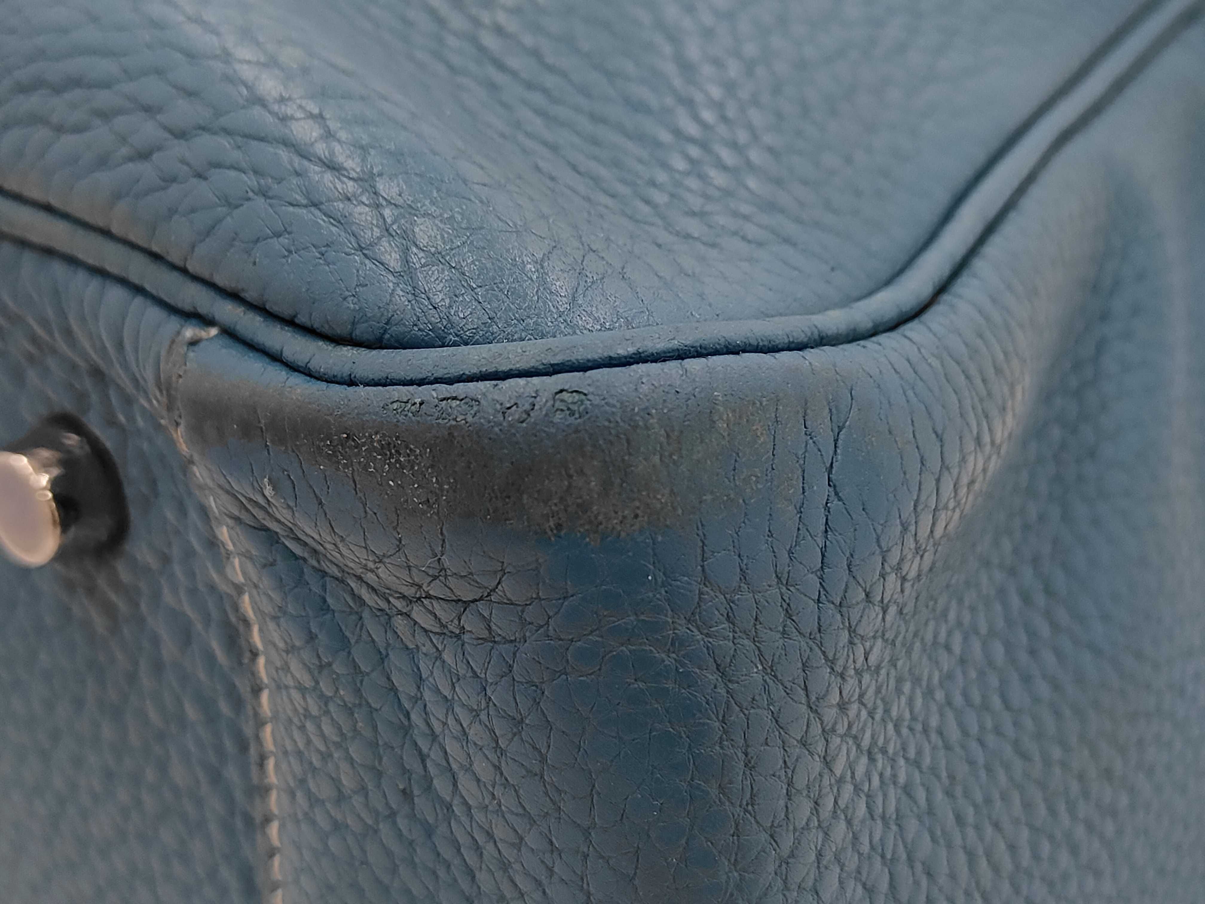 Lindy 34 Light Blue Shoulder Bag Handbag (with stamp) — view 4
