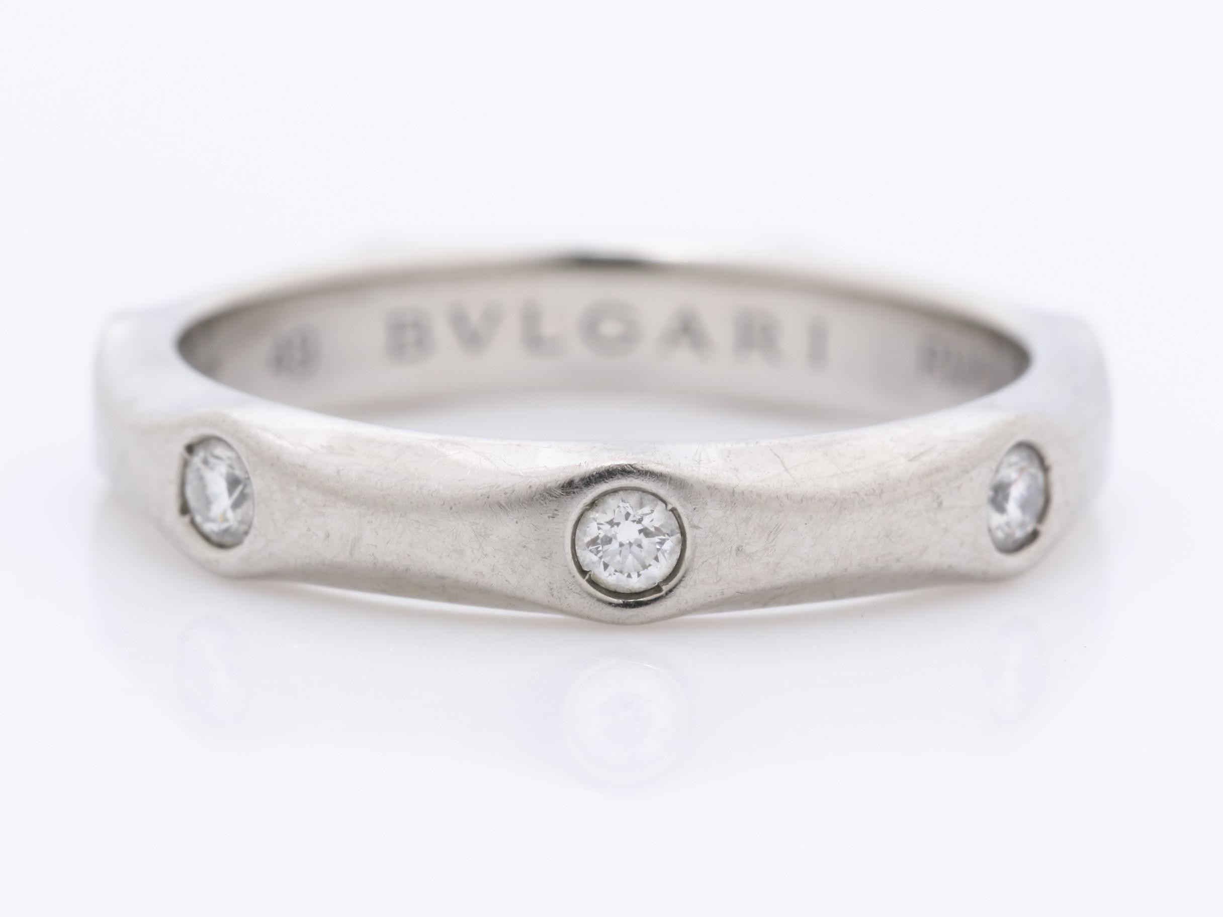 Pt950 Diamond Ring, Infinite Ring, 4.6g, Size #49 — view 2