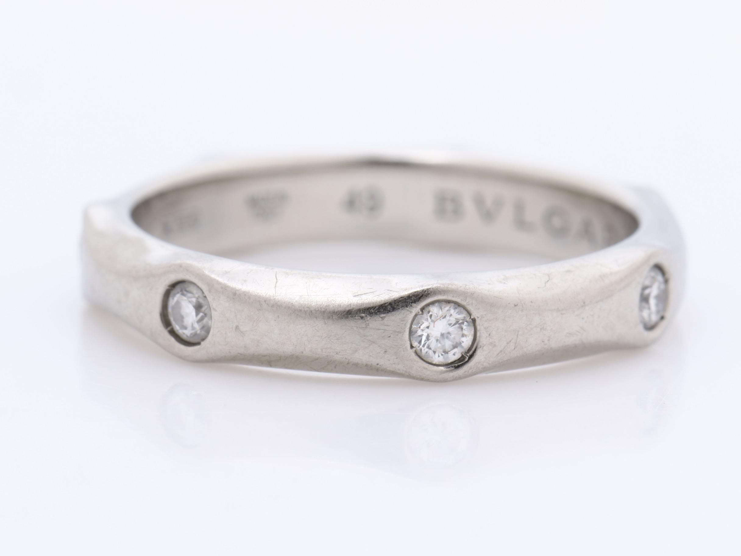 Pt950 Diamond Ring, Infinite Ring, 4.6g, Size #49 — view 3