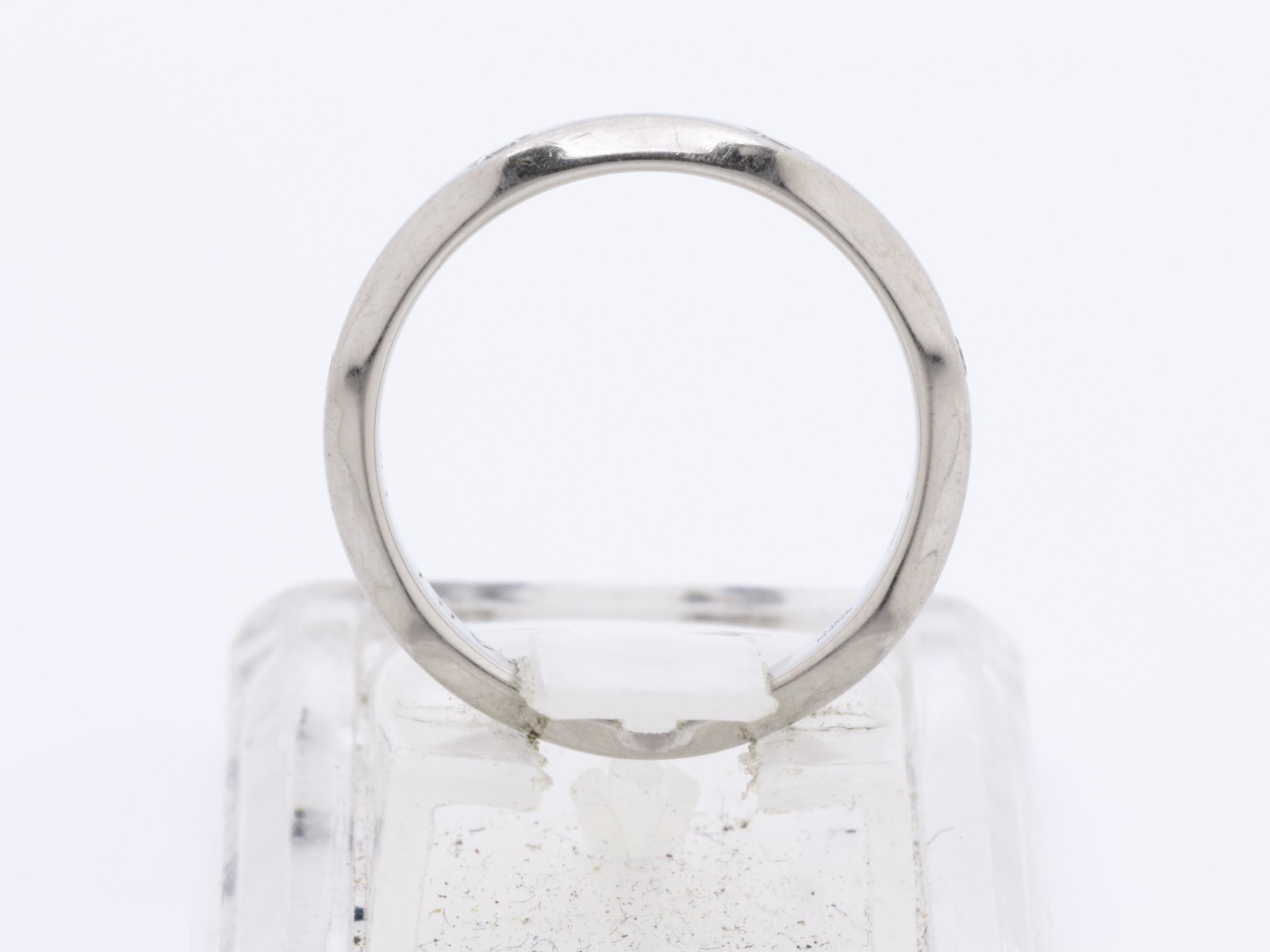Pt950 Diamond Ring, Infinite Ring, 4.6g, Size #49 — view 5