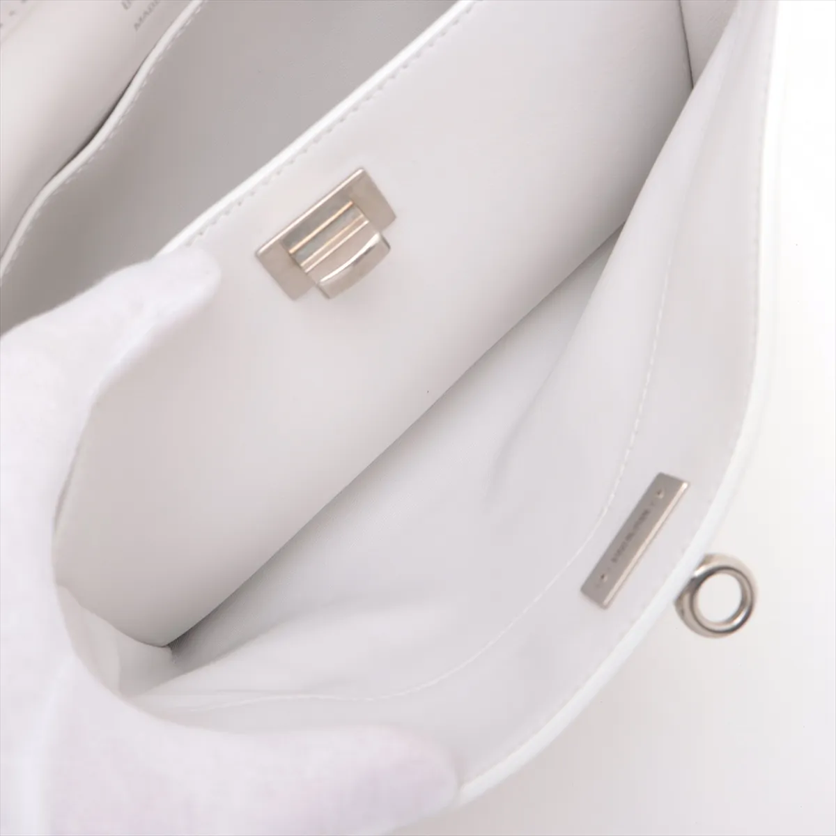 Rodeo Leather 2WAY Handbag White 795456 — view 9