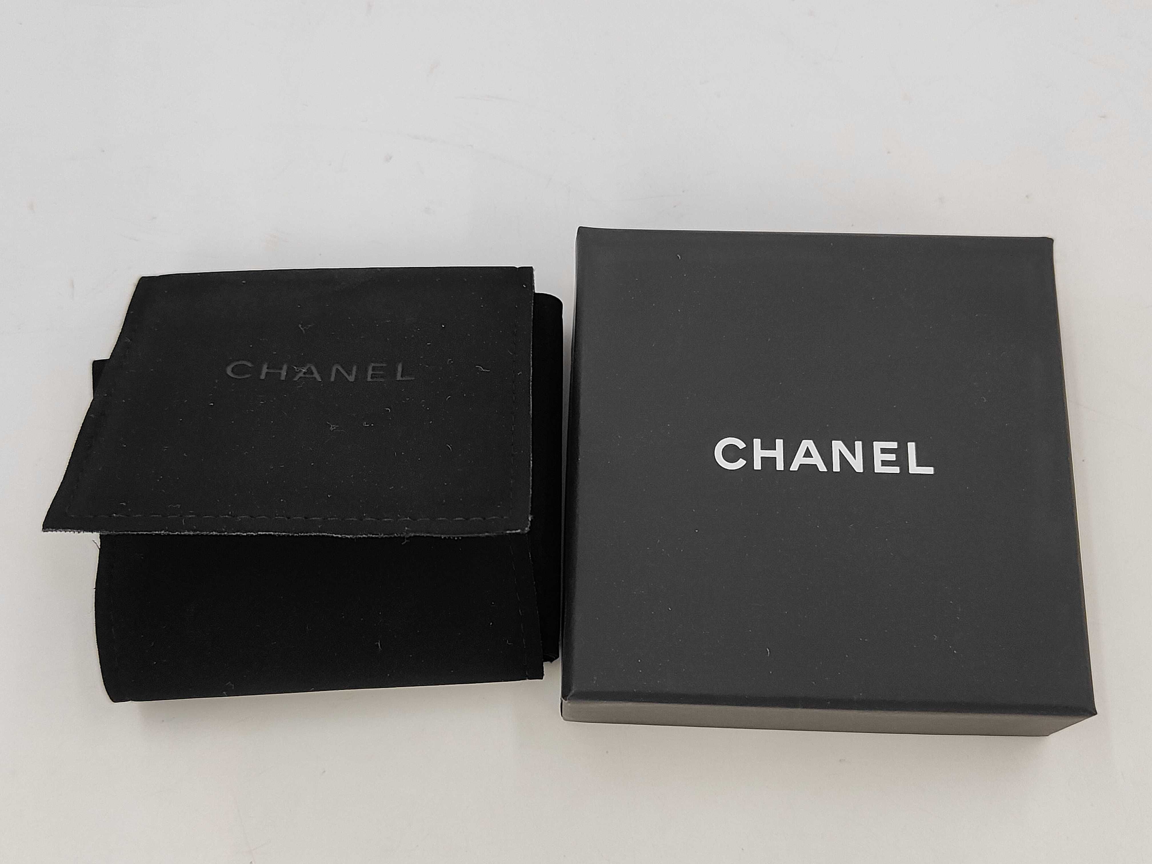 Chanel Barrette B20V Logo Rhinestone Pearl Hair Accessory — view 6