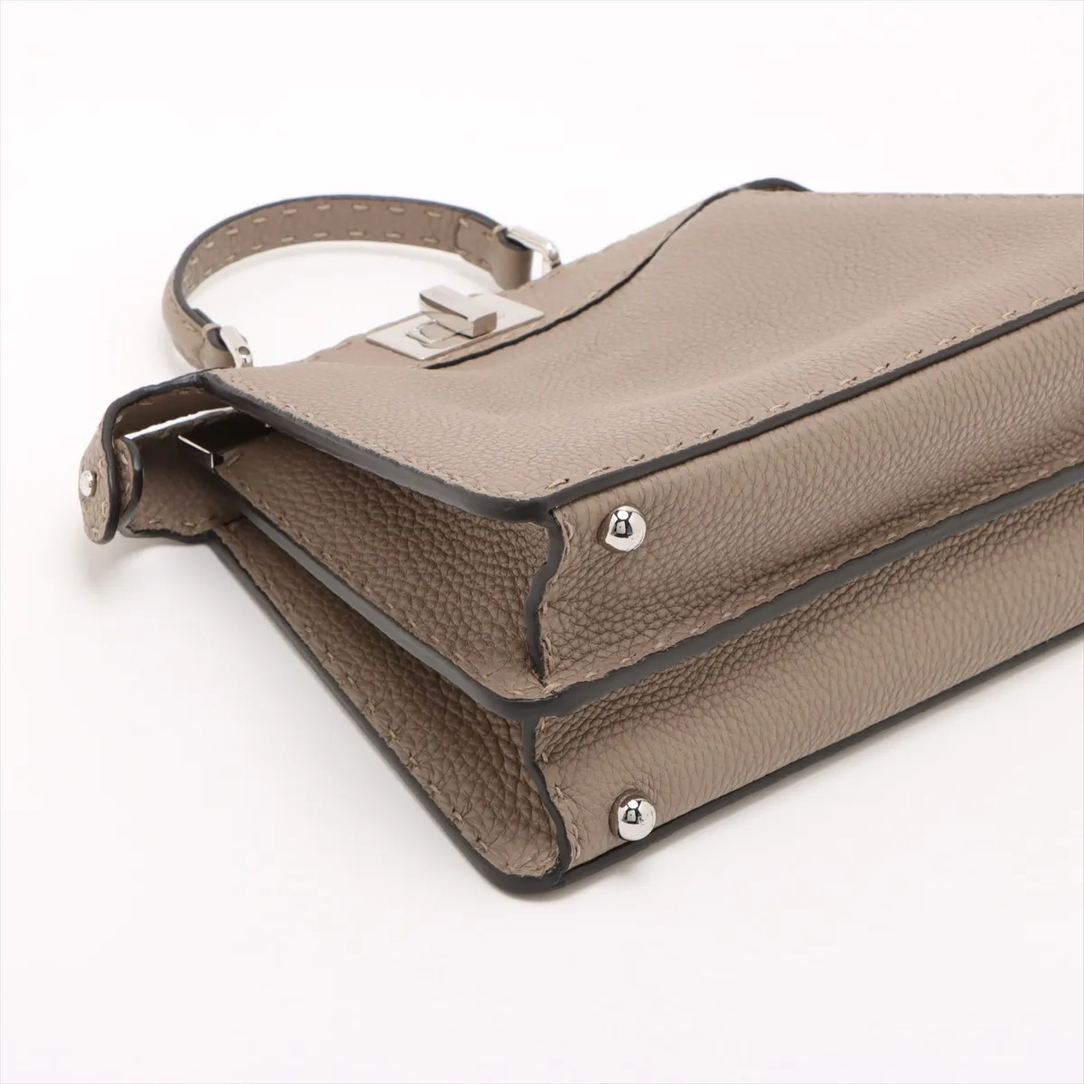 Peekaboo Ic You Small Leather 2WAY Handbag Greige 8BN327 — view 4
