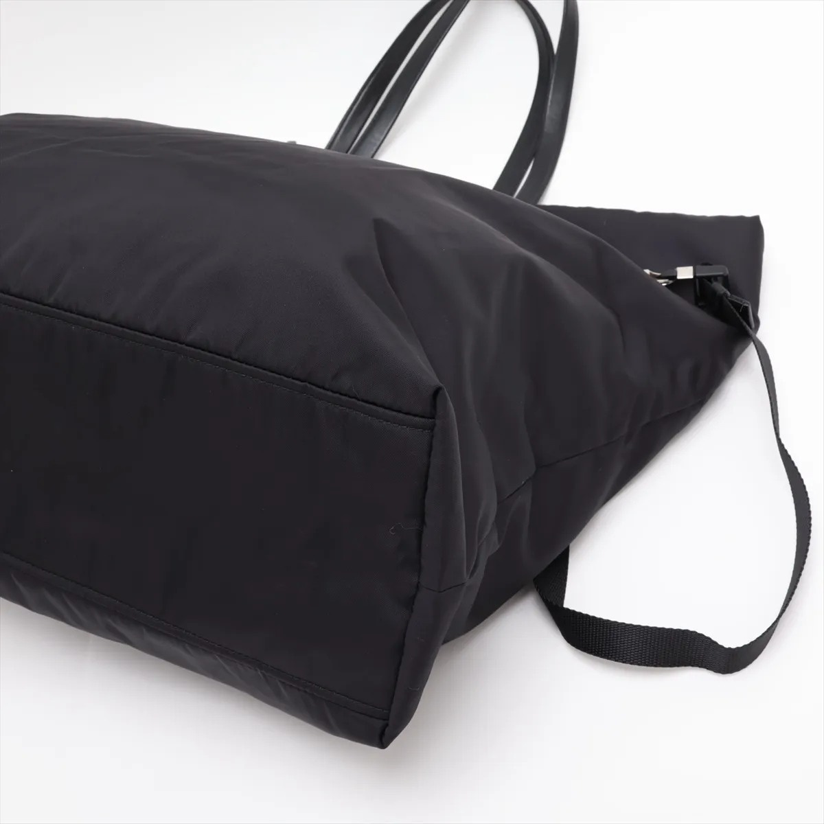 Tessuto Nylon Handbag, Black — view 3