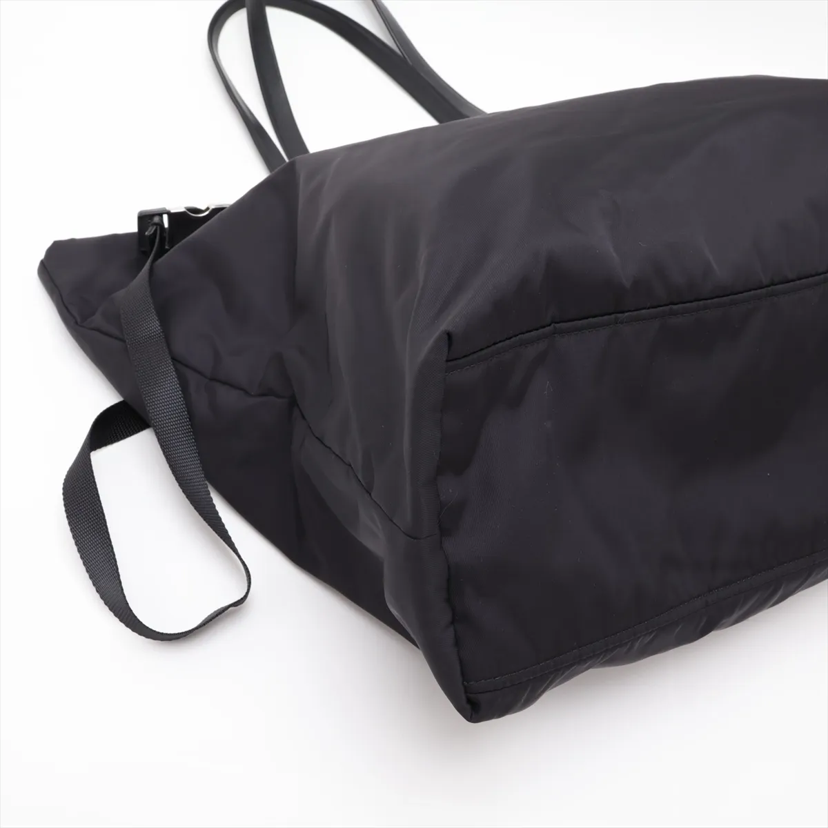 Tessuto Nylon Handbag, Black — view 4