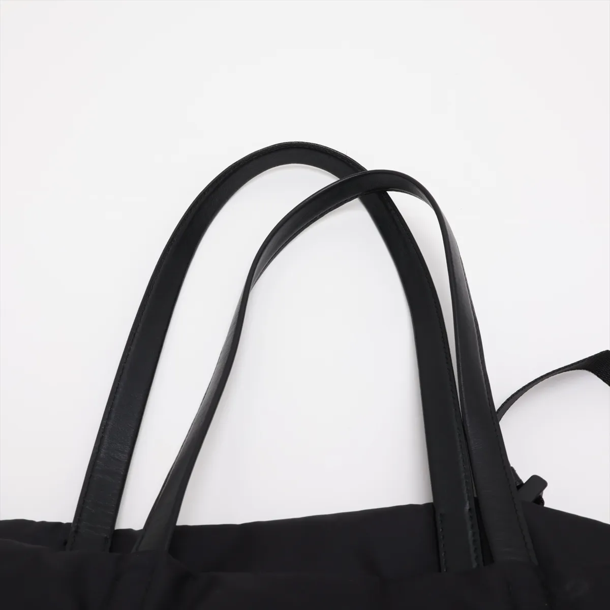 Tessuto Nylon Handbag, Black — view 6