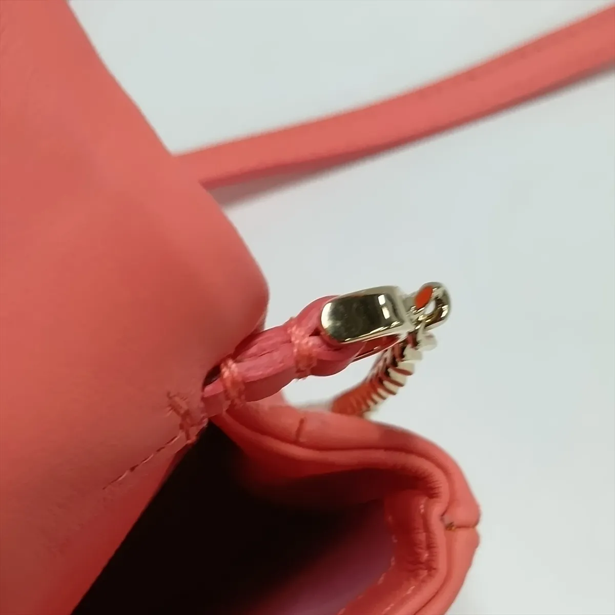 Serpenti Cabochon Leather Chain Shoulder Bag Pink — view 12