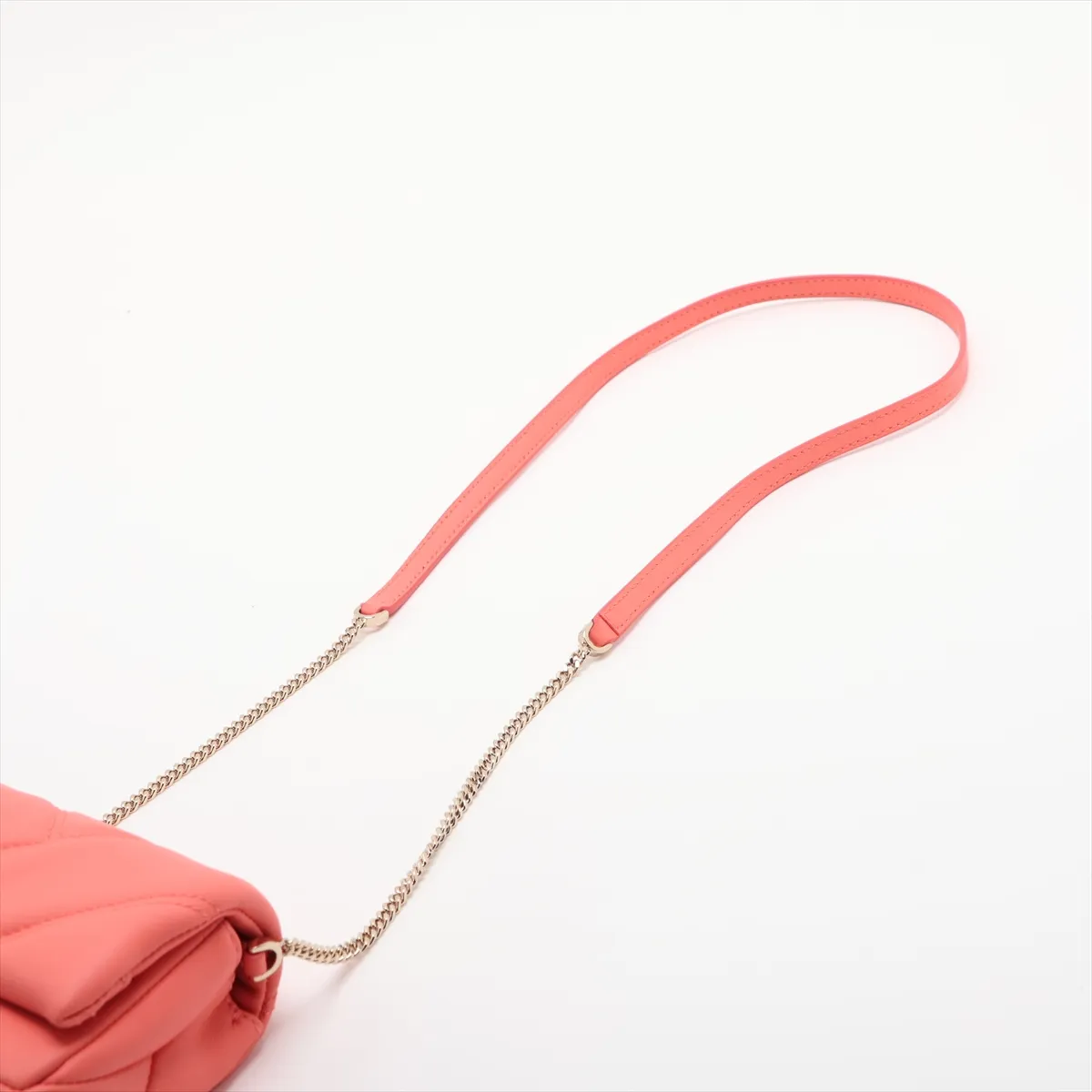 Serpenti Cabochon Leather Chain Shoulder Bag Pink — view 5