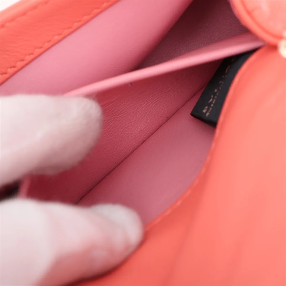 Serpenti Cabochon Leather Chain Shoulder Bag Pink — view 7