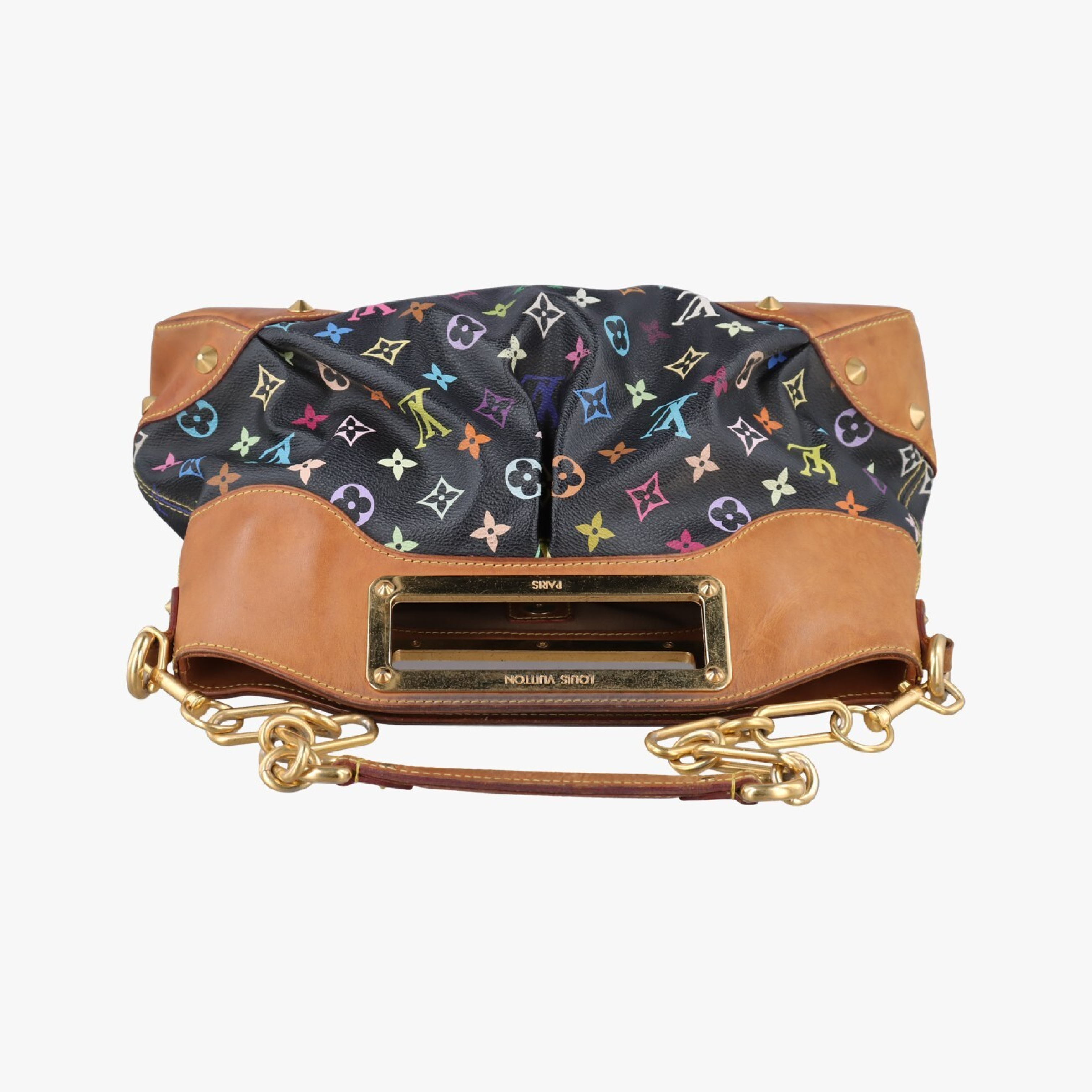 Judy MM Noir Monogram Multicolor M40256 (Serial Number Unknown) Shoulder Bag — view 5
