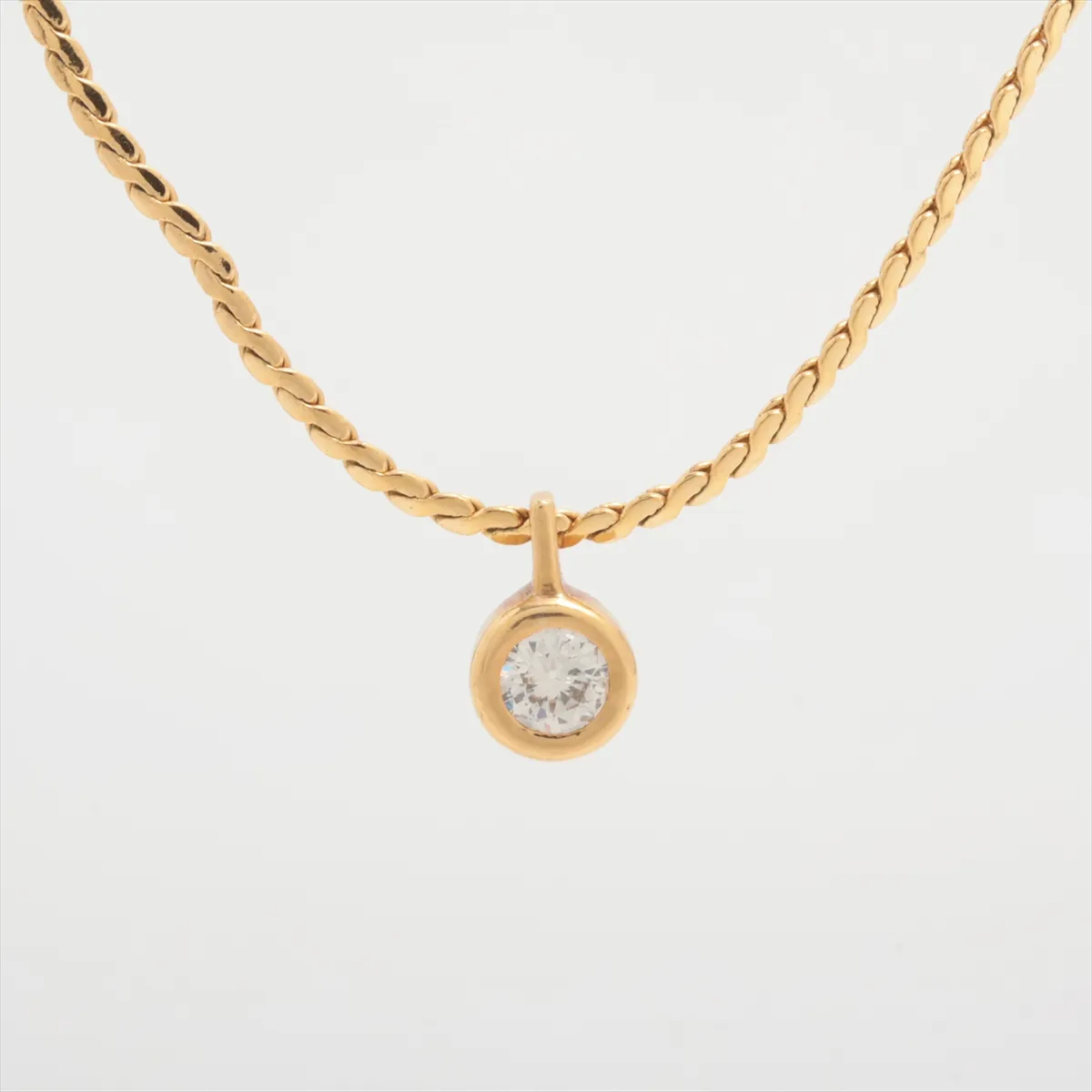 necklace, GP x rhinestones, gold,