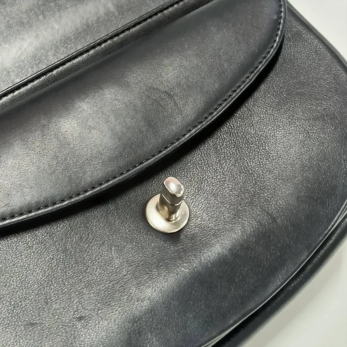 Matelassé Lambskin Chain Shoulder Bag, Coco Eyelet, Black, Silver Hardware, 25140582 (Serial Number 25) — view 12