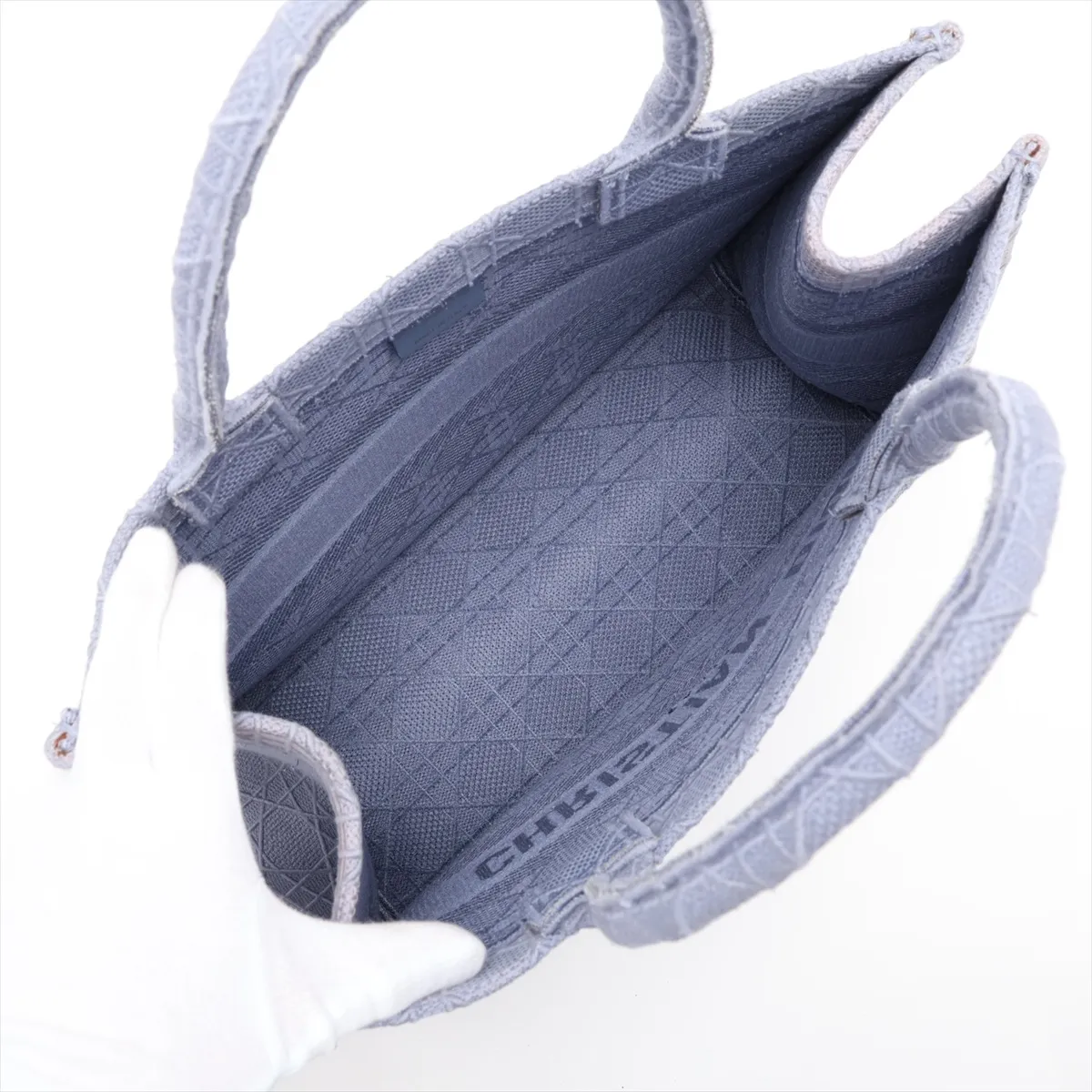 Book Tote Canvas Tote Bag, Blue — view 7