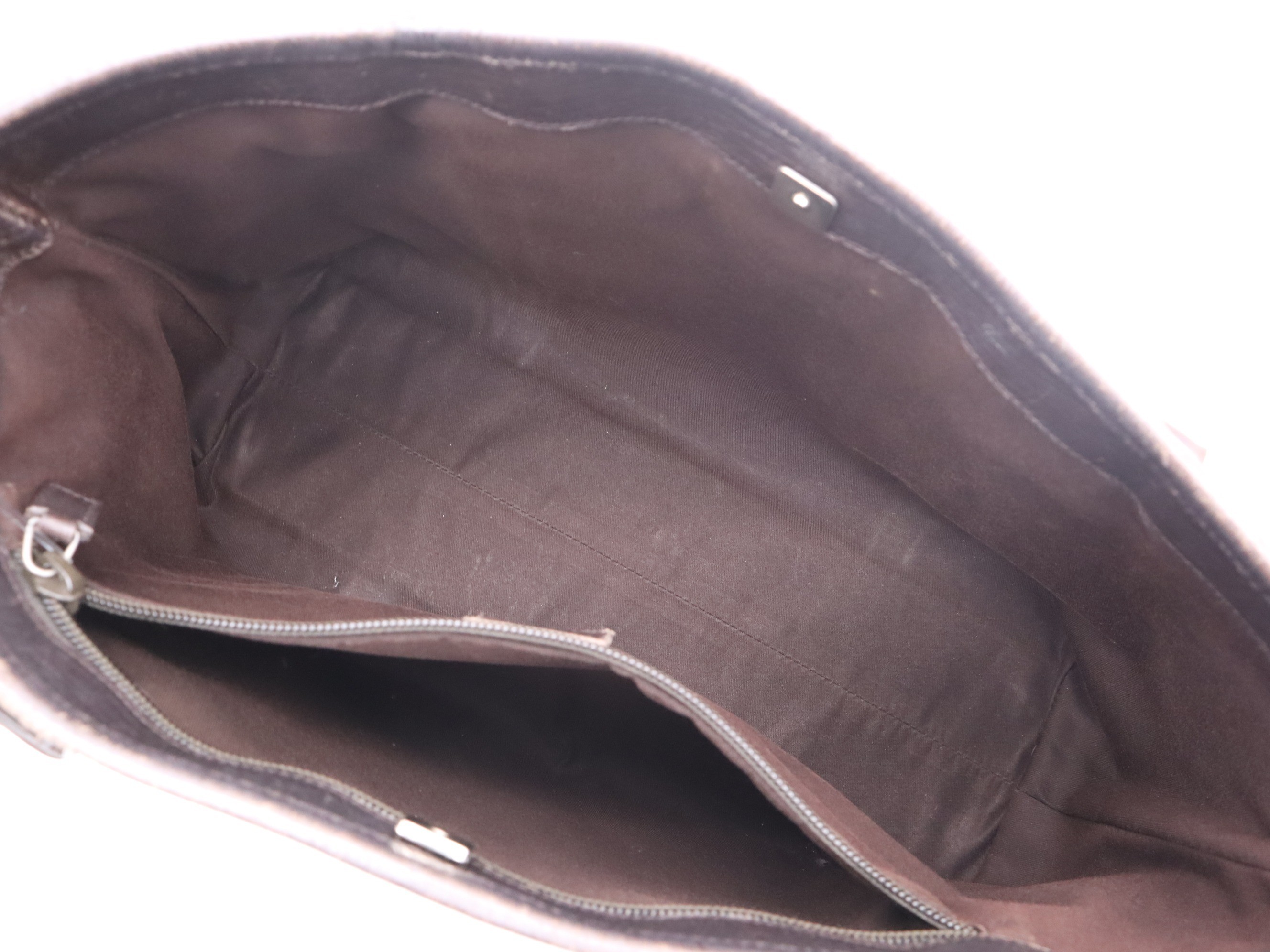 PVC x Leather GG Supreme Tote Bag, Brown, Silver Hardware — view 7