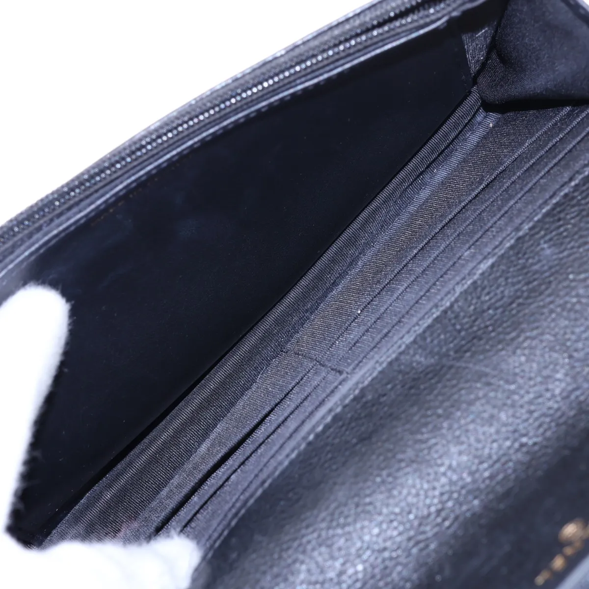 19 Leather Chain Shoulder Bag, Black with Gold and Silver Hardware, 30828468, Serial Number in the 30s. — view 6