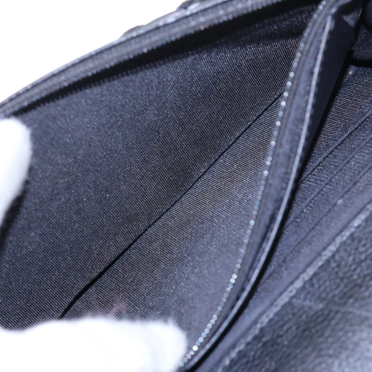 19 Leather Chain Shoulder Bag, Black with Gold and Silver Hardware, 30828468, Serial Number in the 30s. — view 7