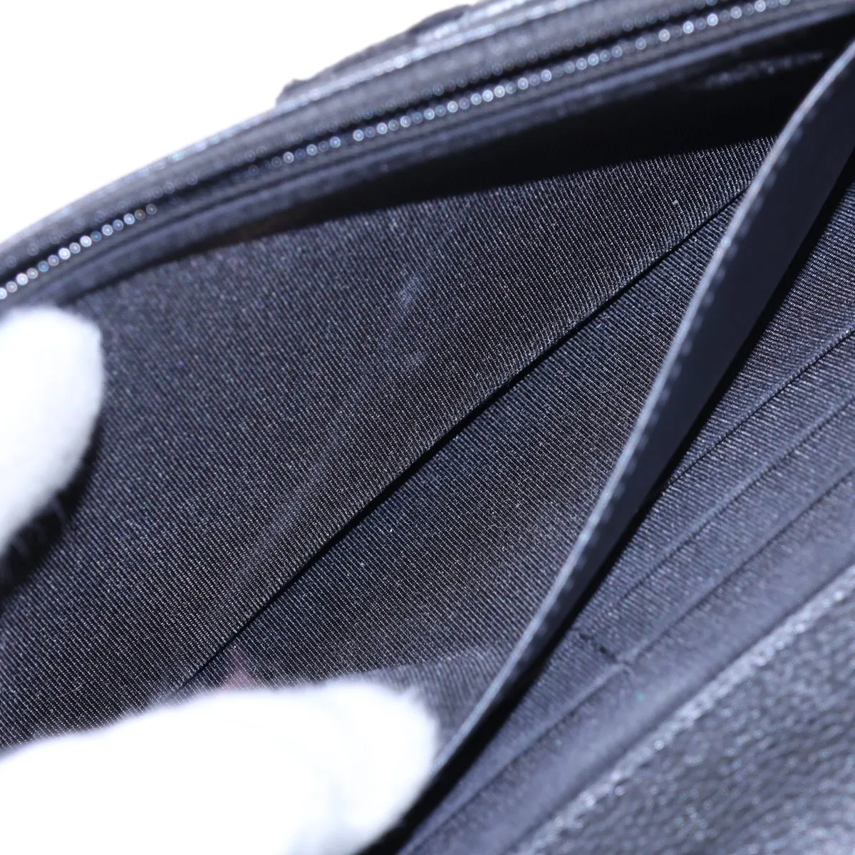 19 Leather Chain Shoulder Bag, Black with Gold and Silver Hardware, 30828468, Serial Number in the 30s. — view 9
